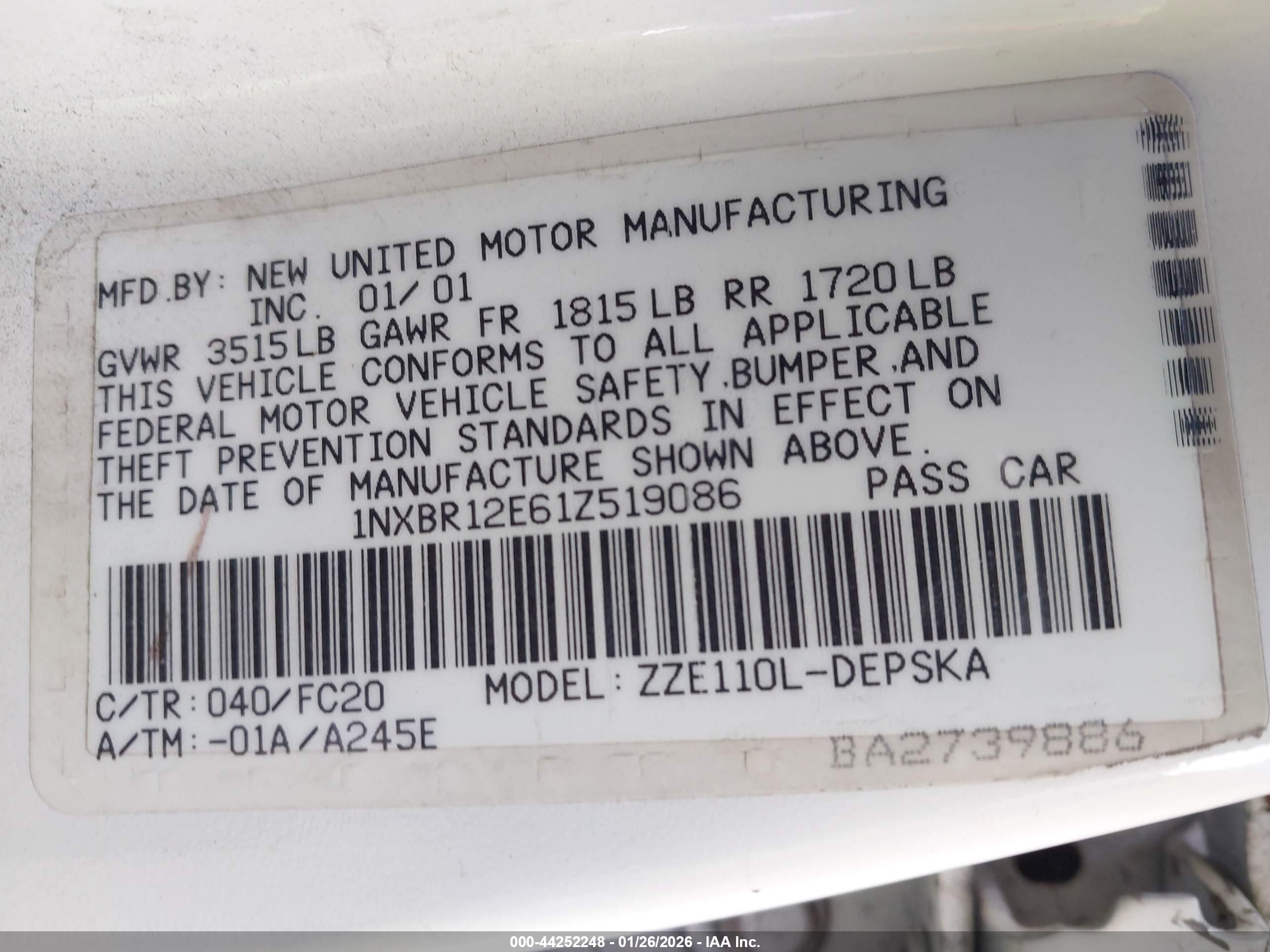 TOYOTA COROLLA image 9