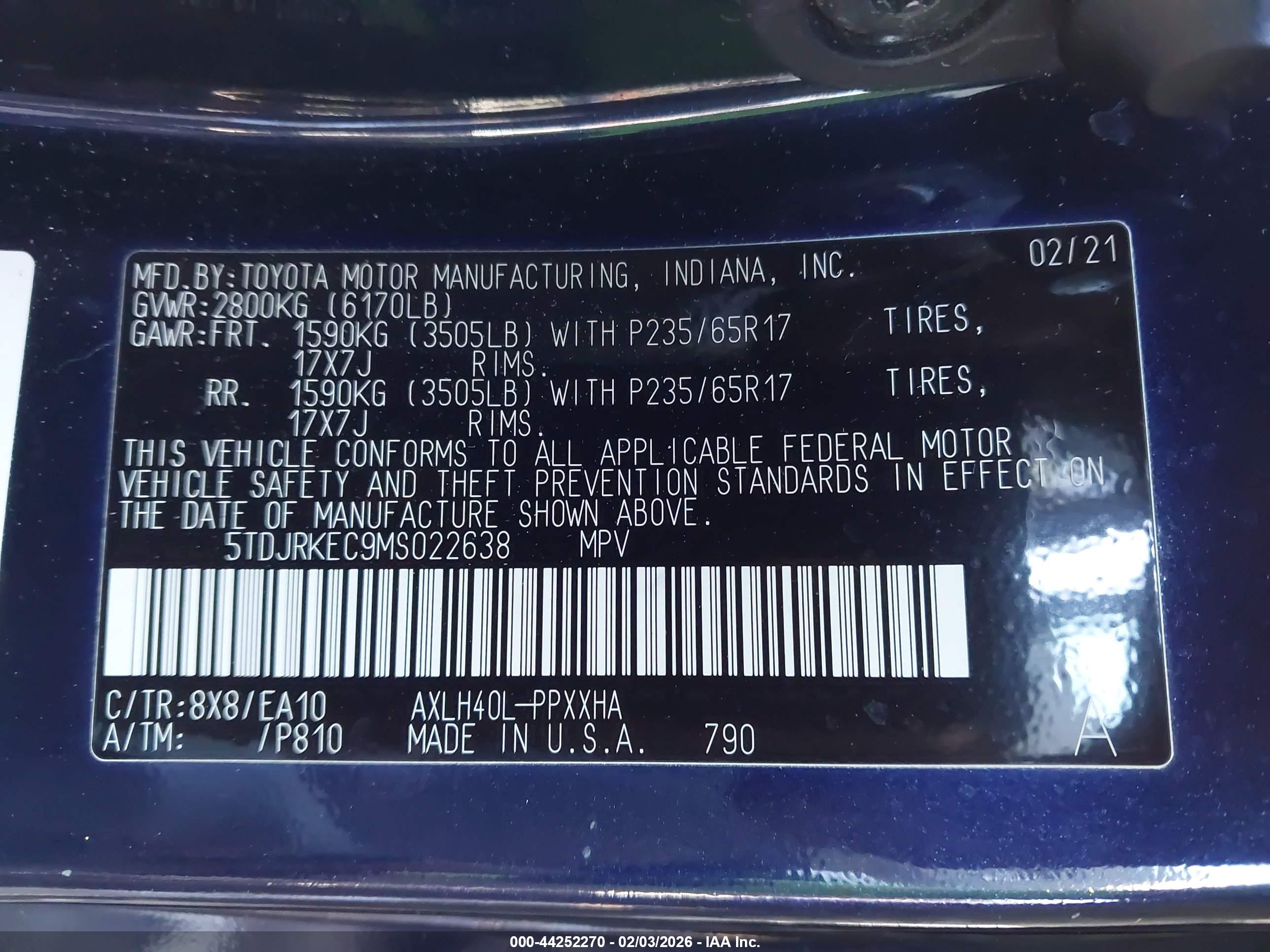 TOYOTA SIENNA image 9