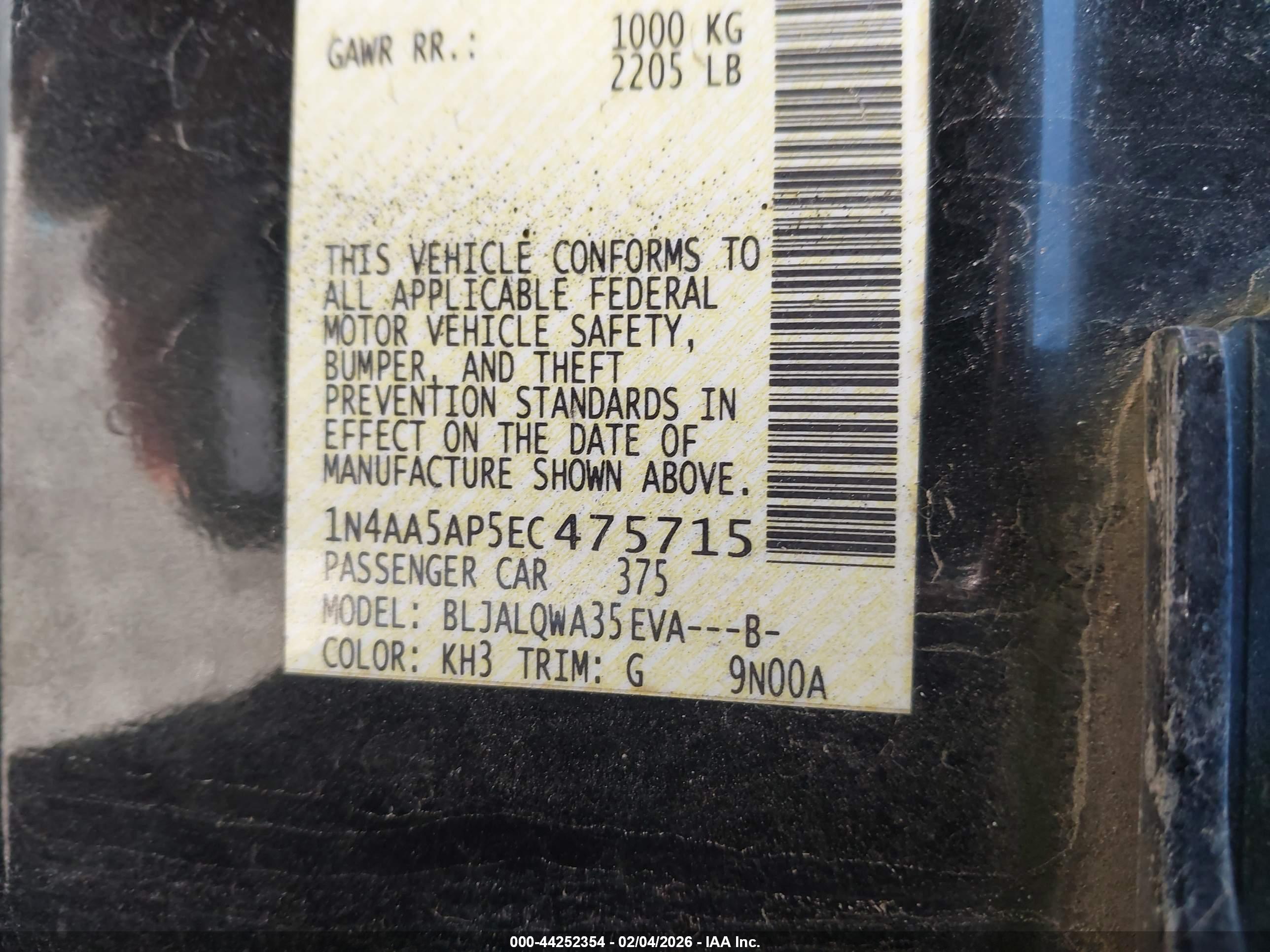 NISSAN MAXIMA image 9