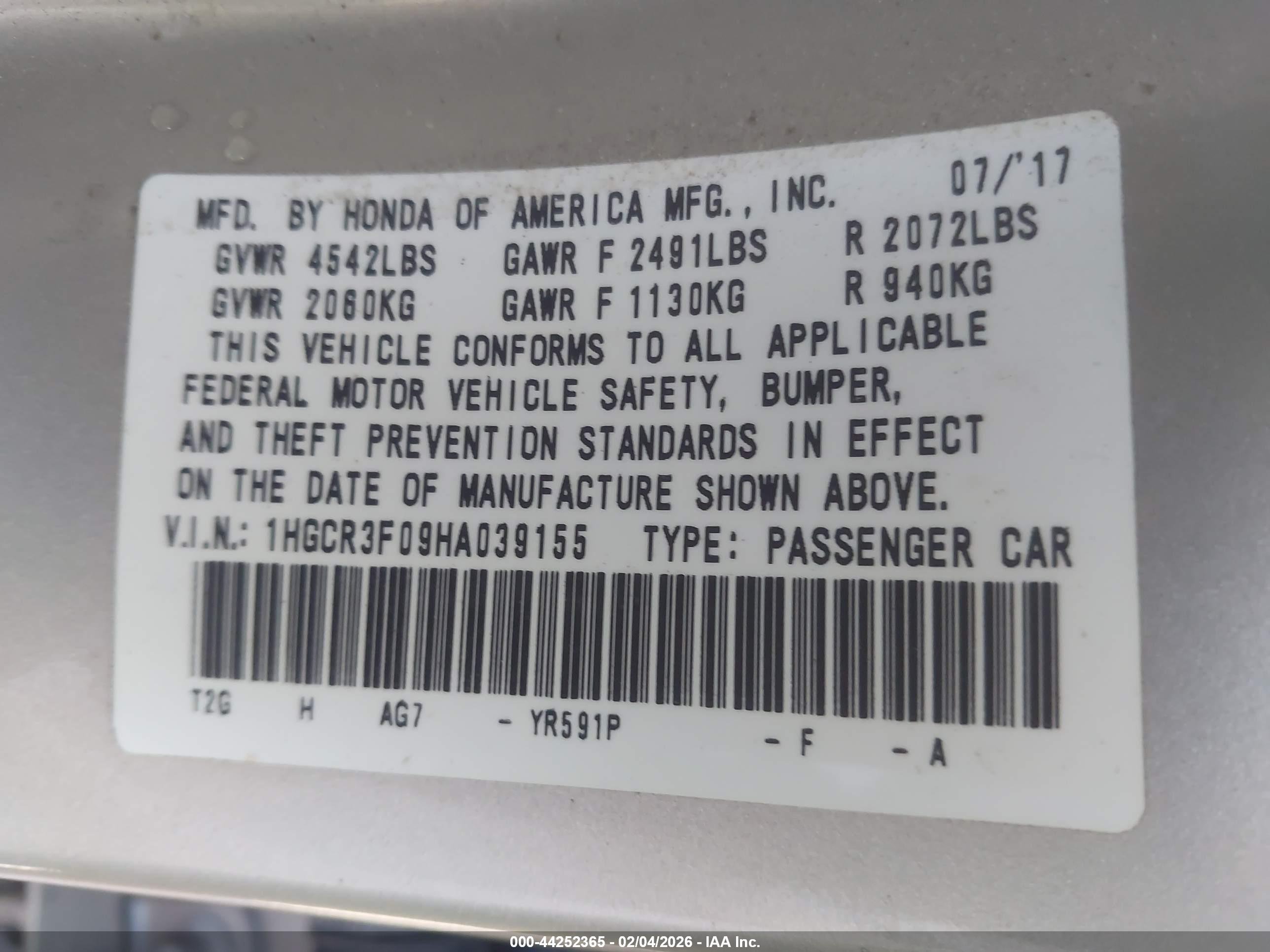 HONDA ACCORD image 9