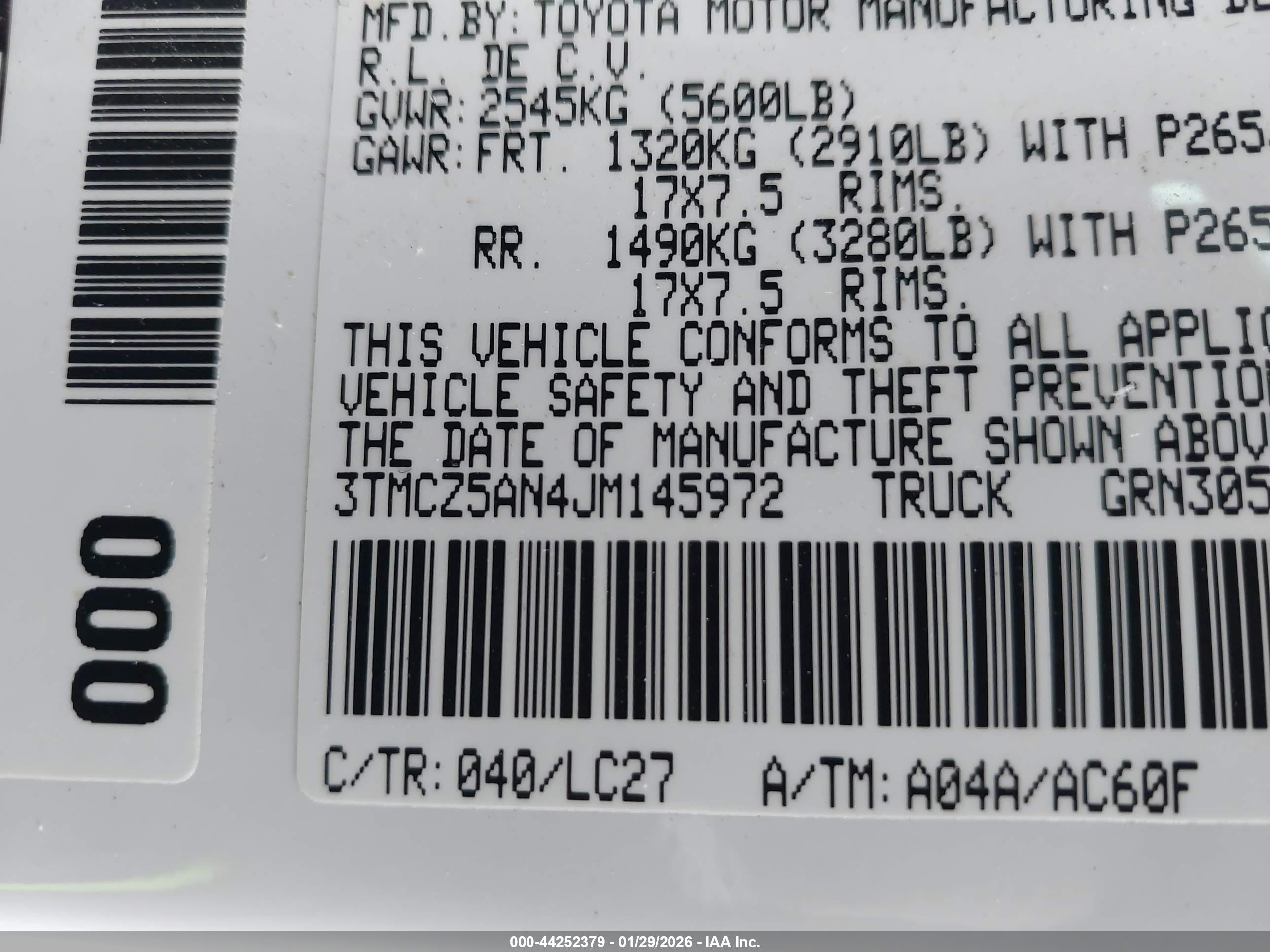 TOYOTA TACOMA image 9