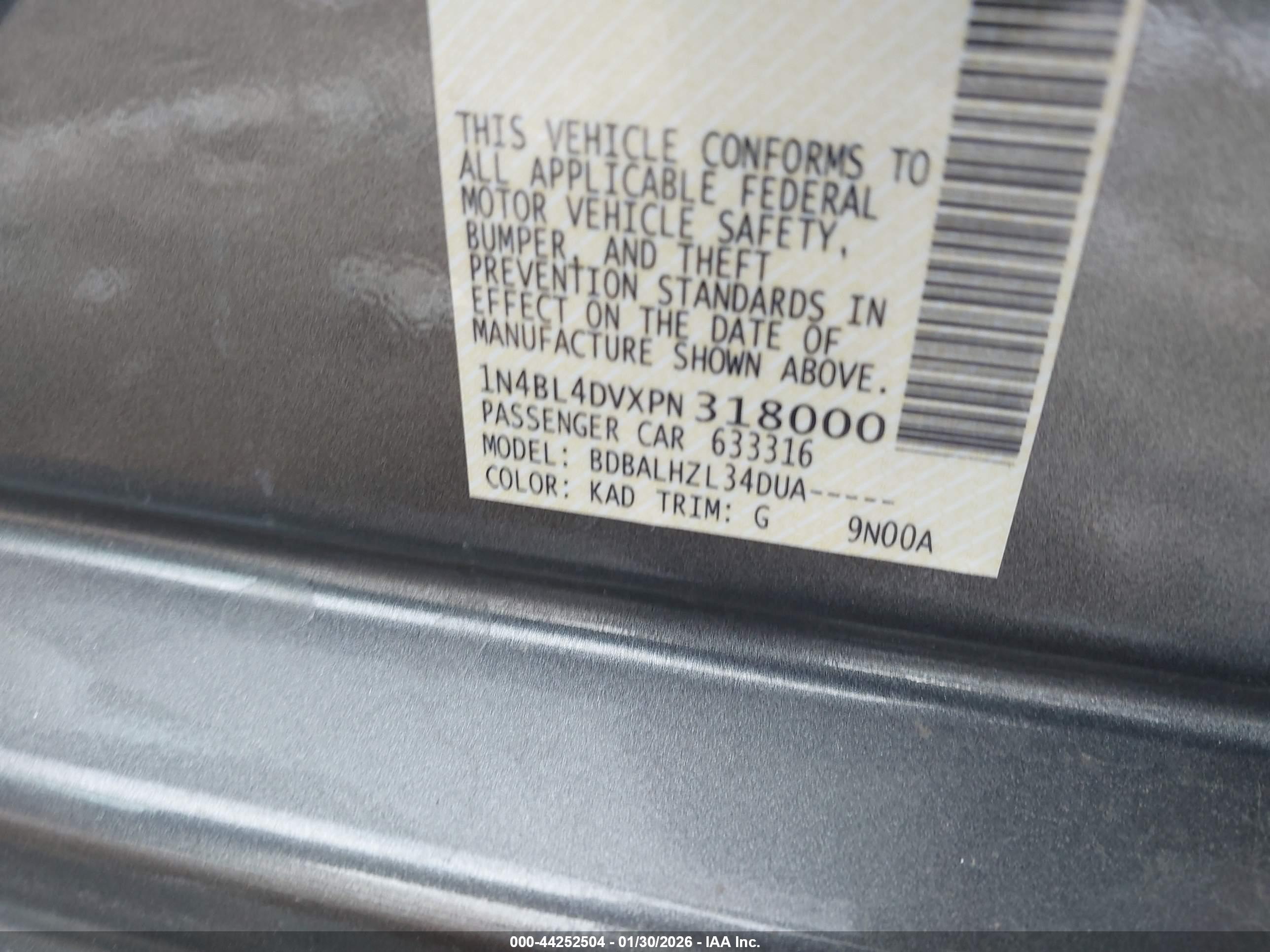 NISSAN ALTIMA image 9