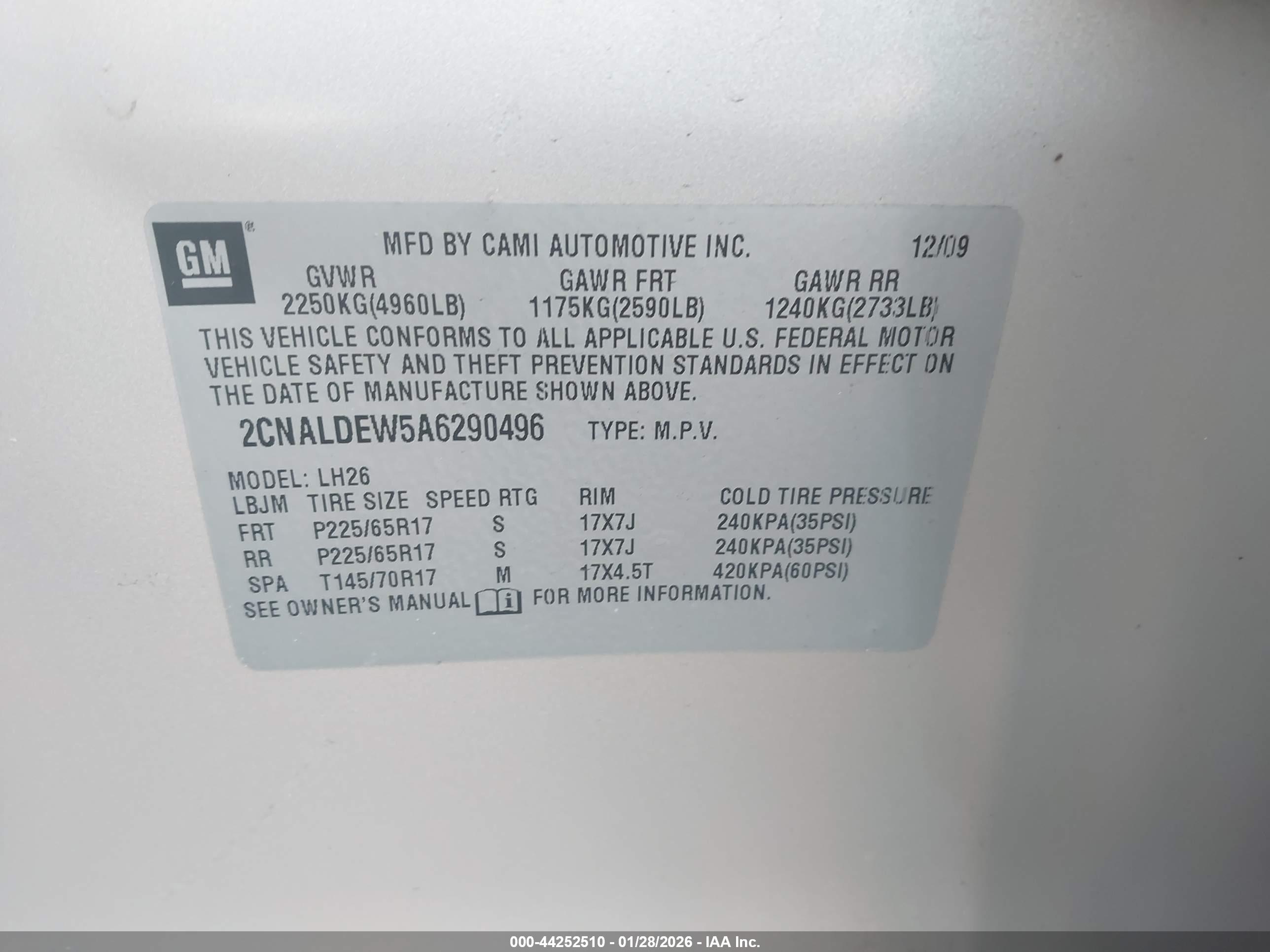 CHEVROLET EQUINOX image 9