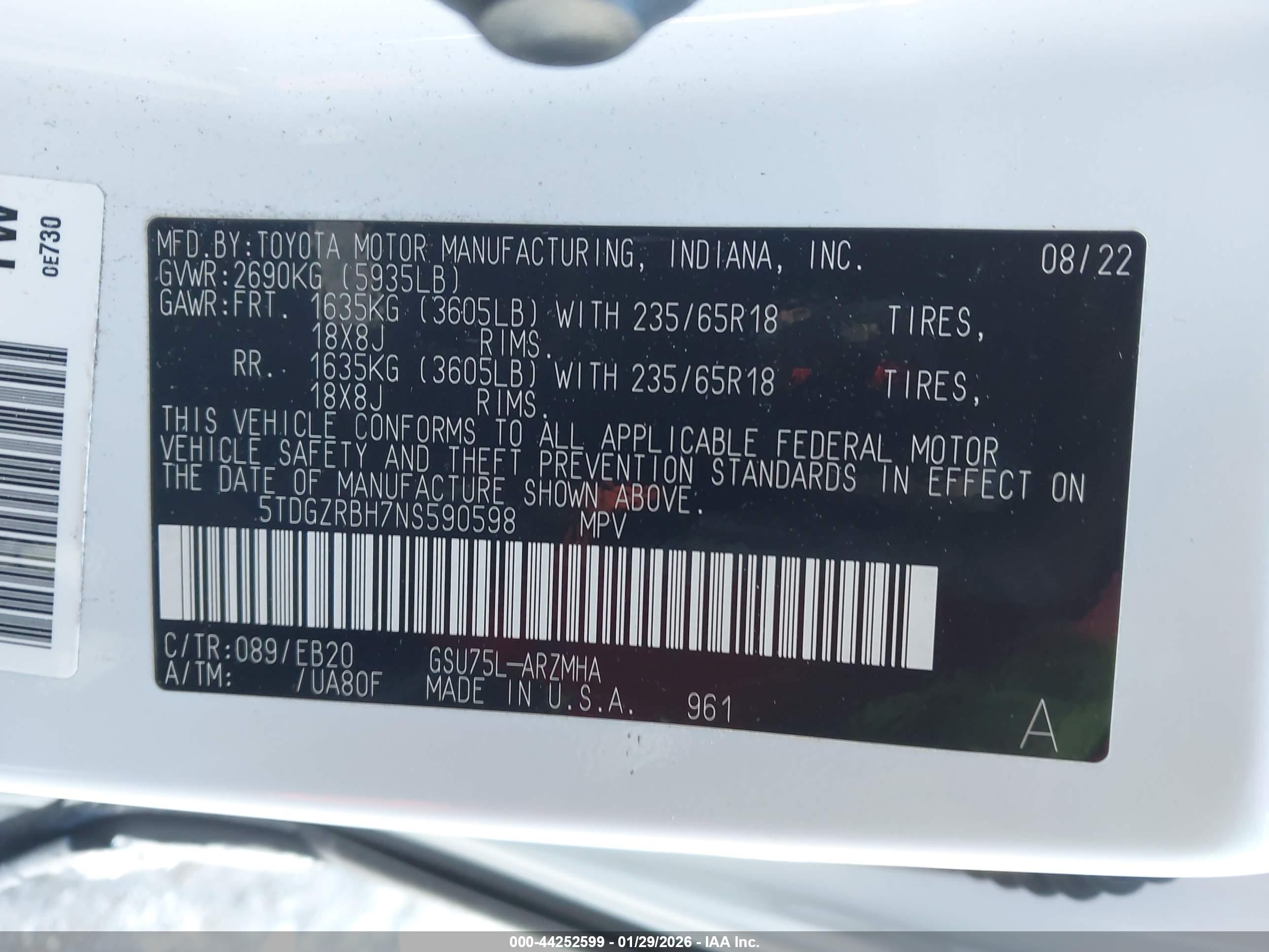 TOYOTA HIGHLANDER image 9