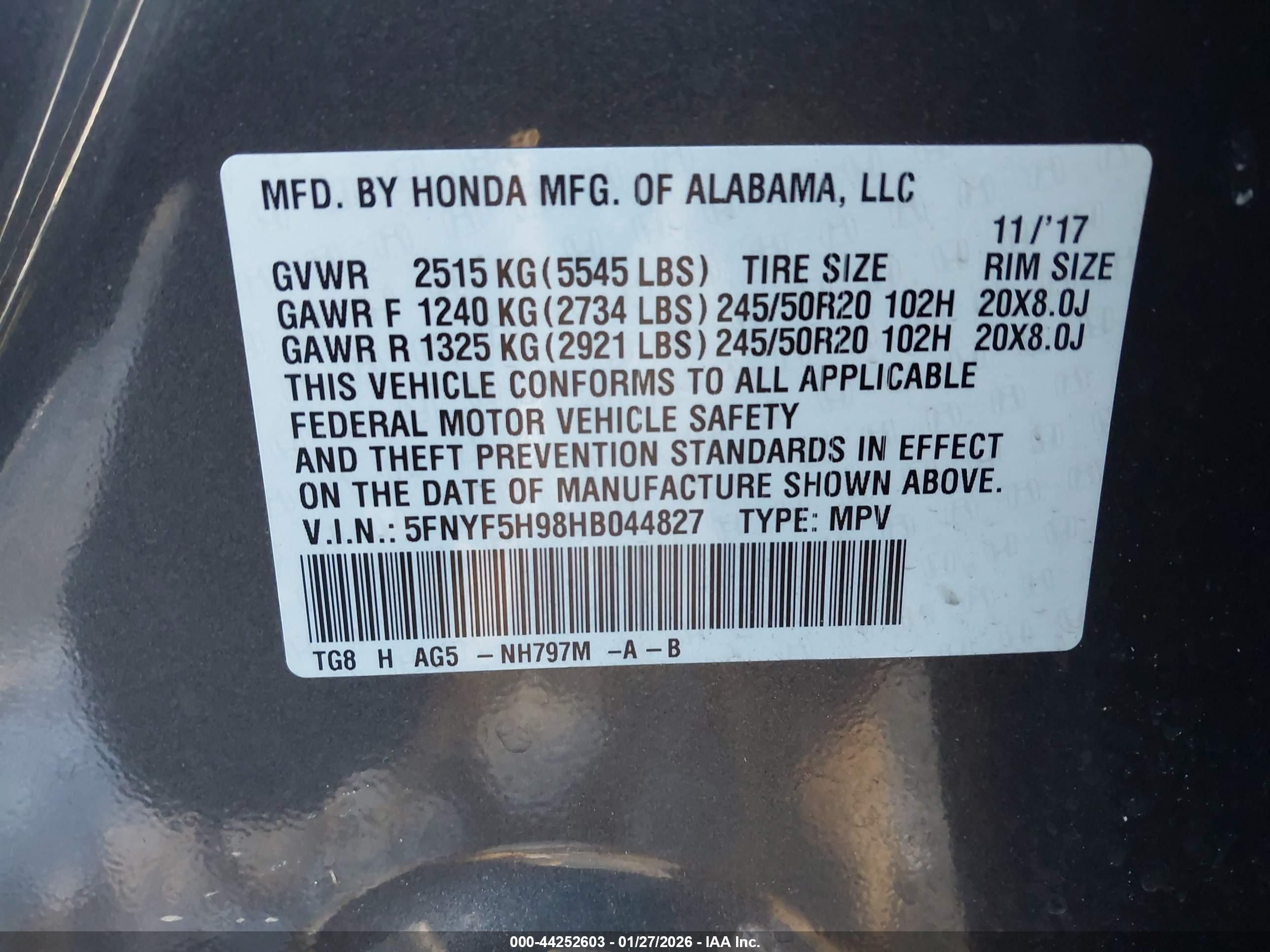 HONDA PILOT image 9