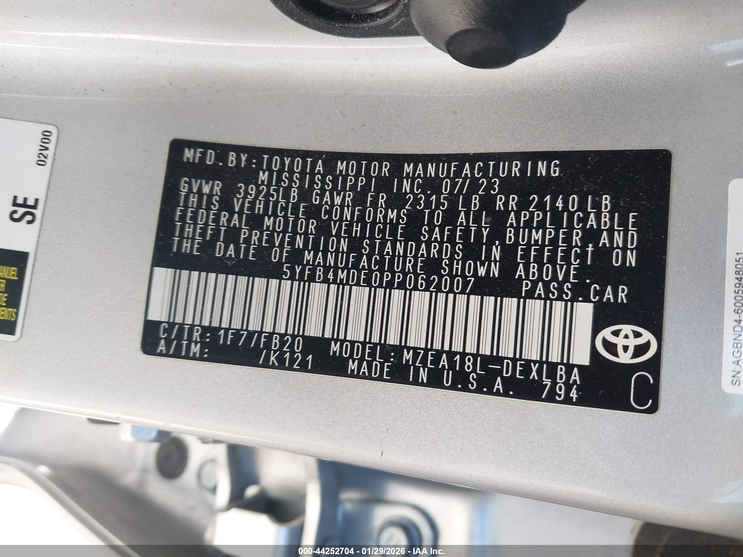 TOYOTA COROLLA image 9