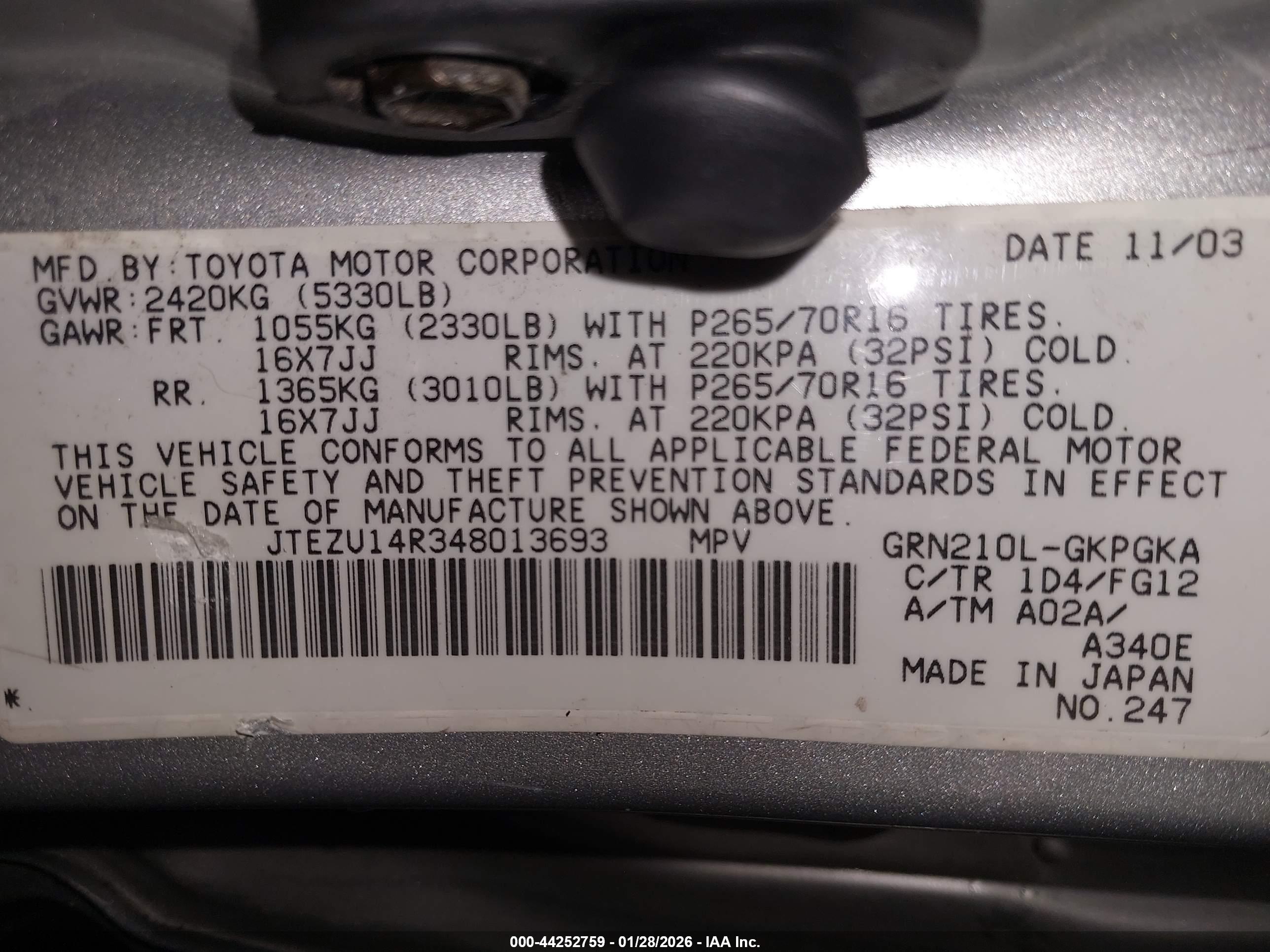 TOYOTA 4RUNNER image 9