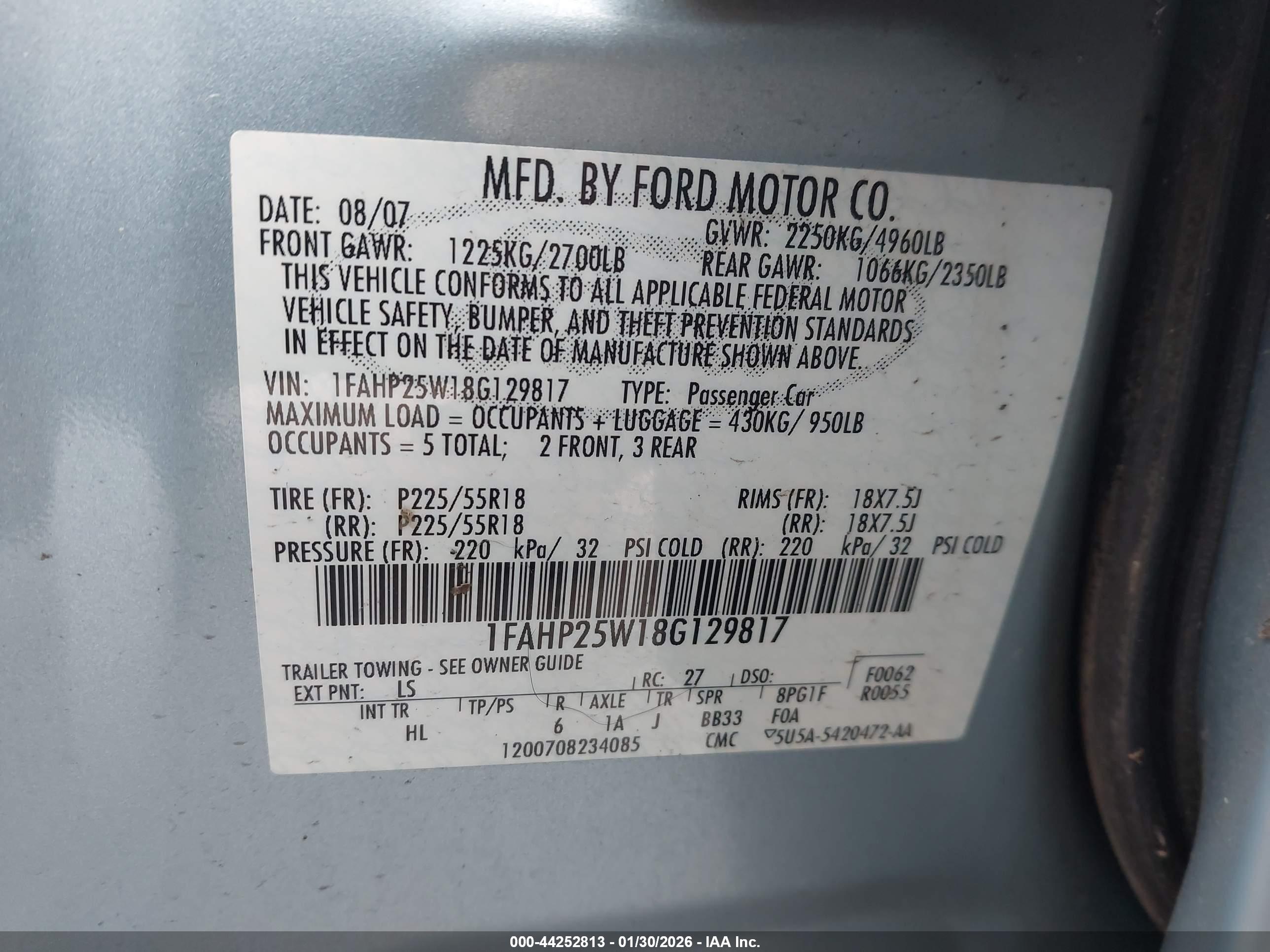FORD TAURUS image 9