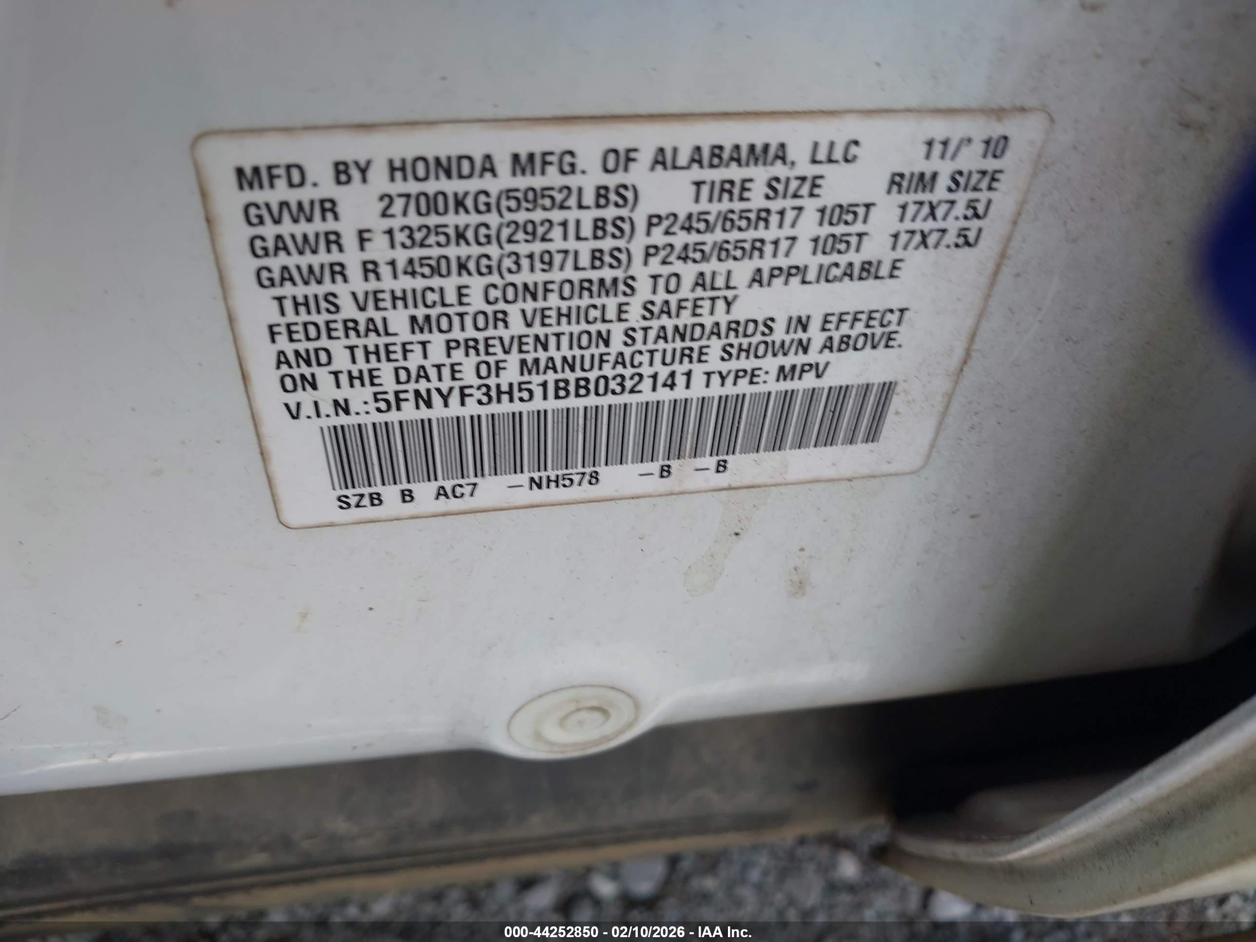 HONDA PILOT image 9