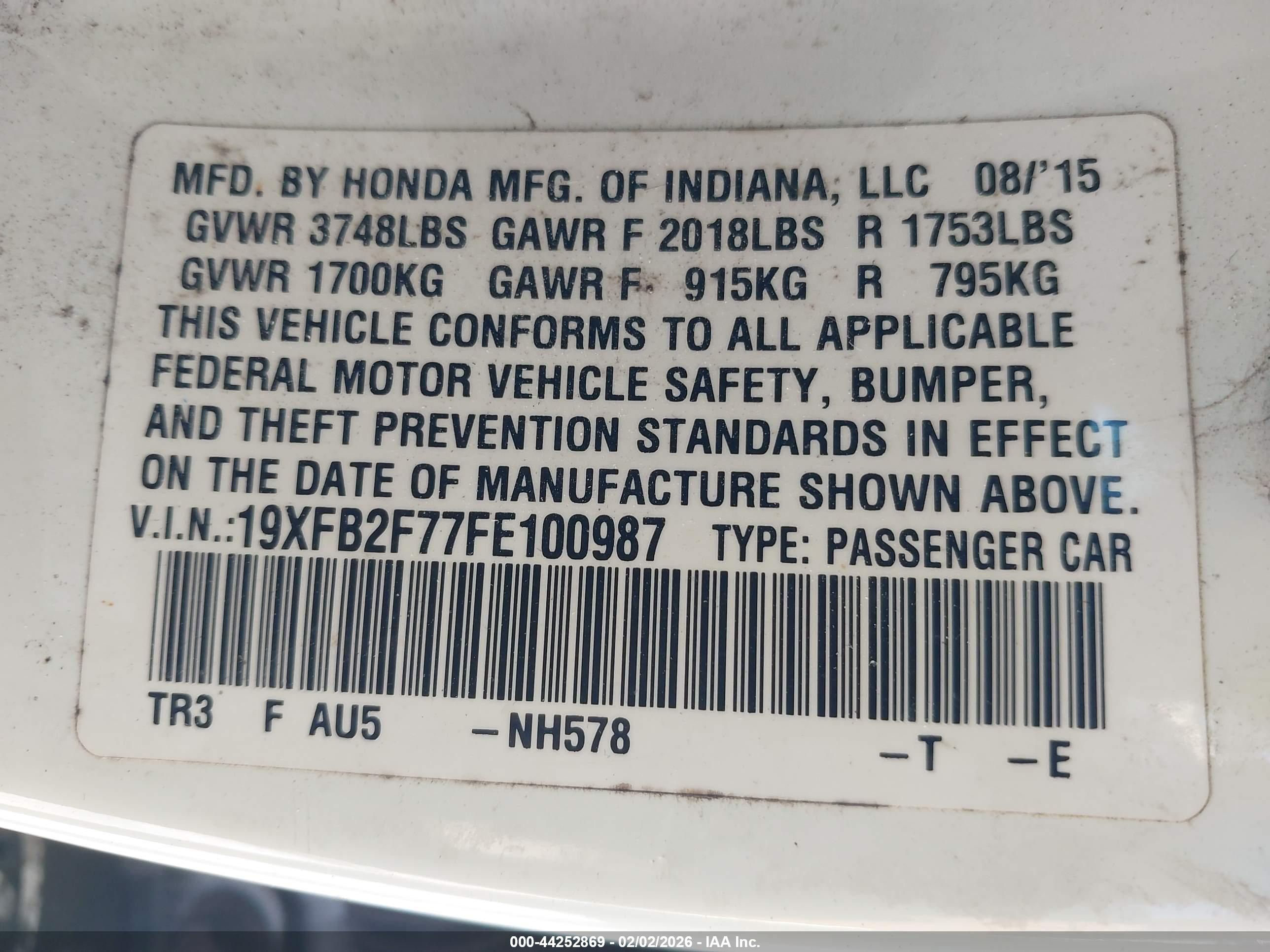 HONDA CIVIC image 9