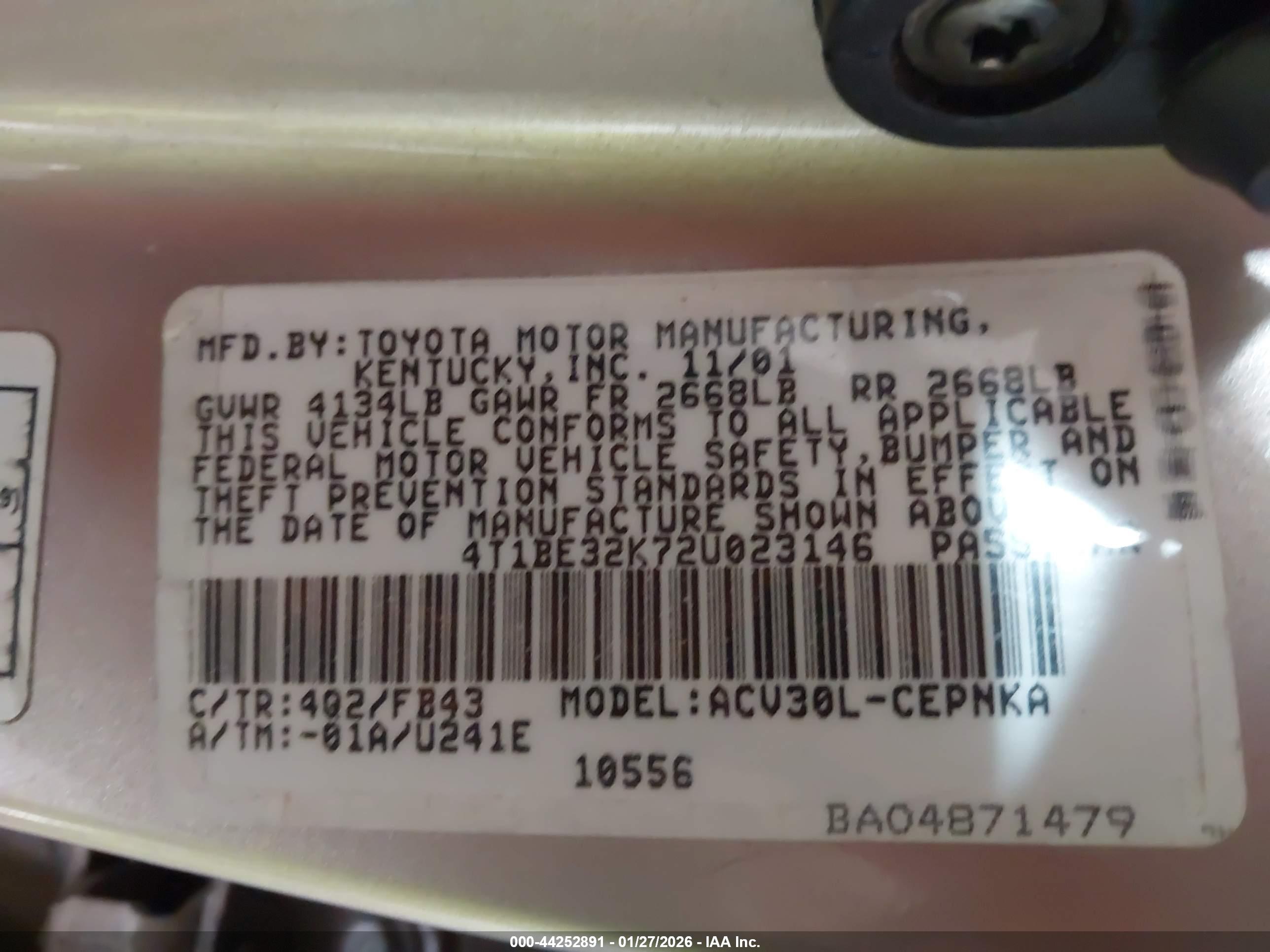 TOYOTA CAMRY image 9