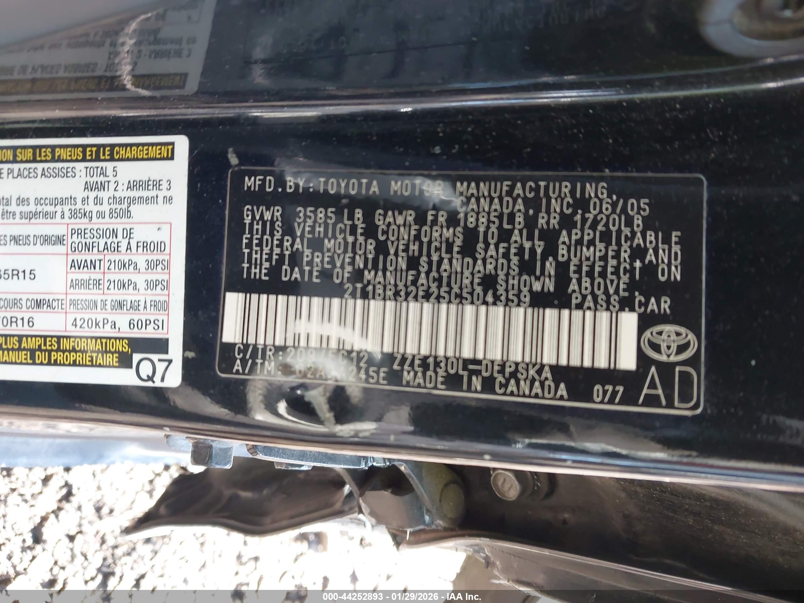 TOYOTA COROLLA image 9