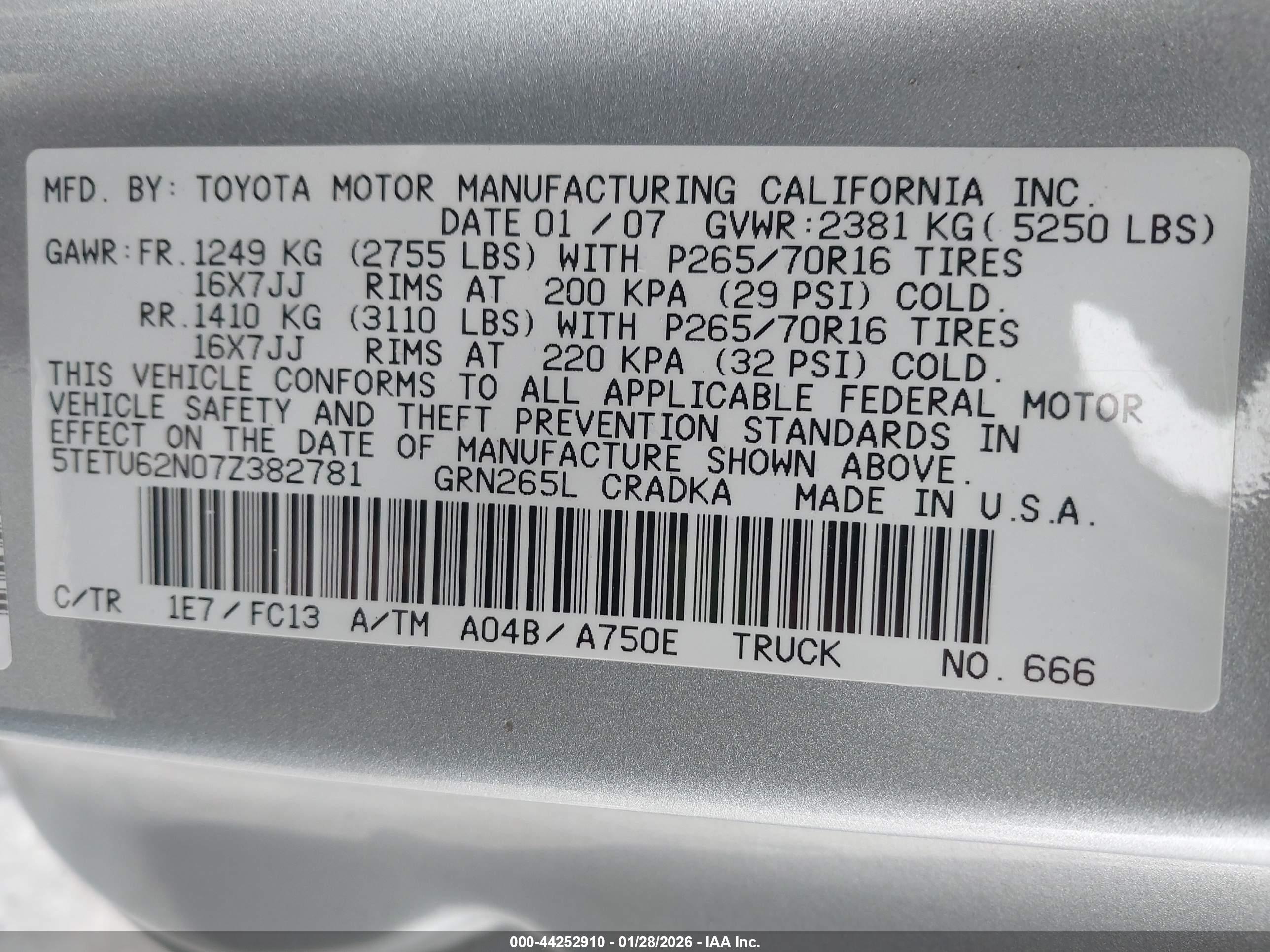 TOYOTA TACOMA image 9