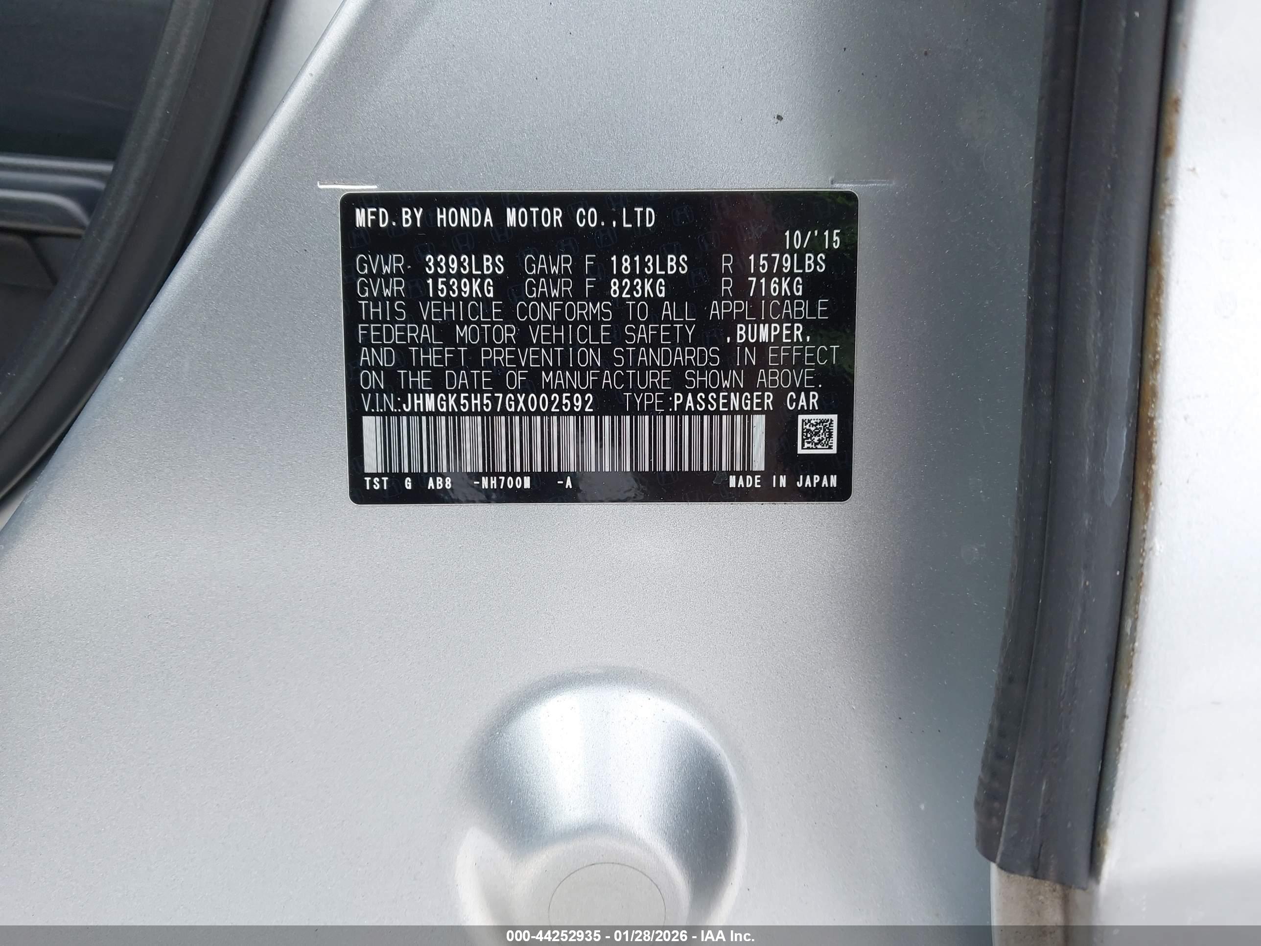 HONDA FIT image 9