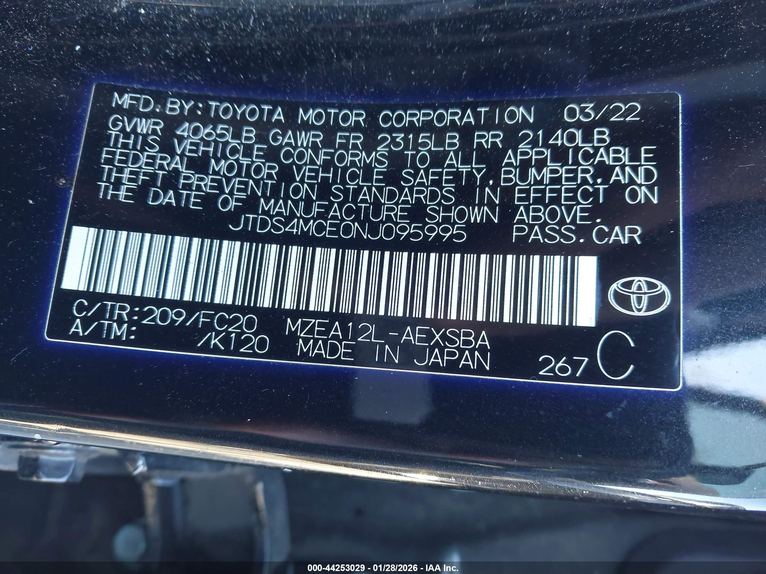 TOYOTA COROLLA image 9