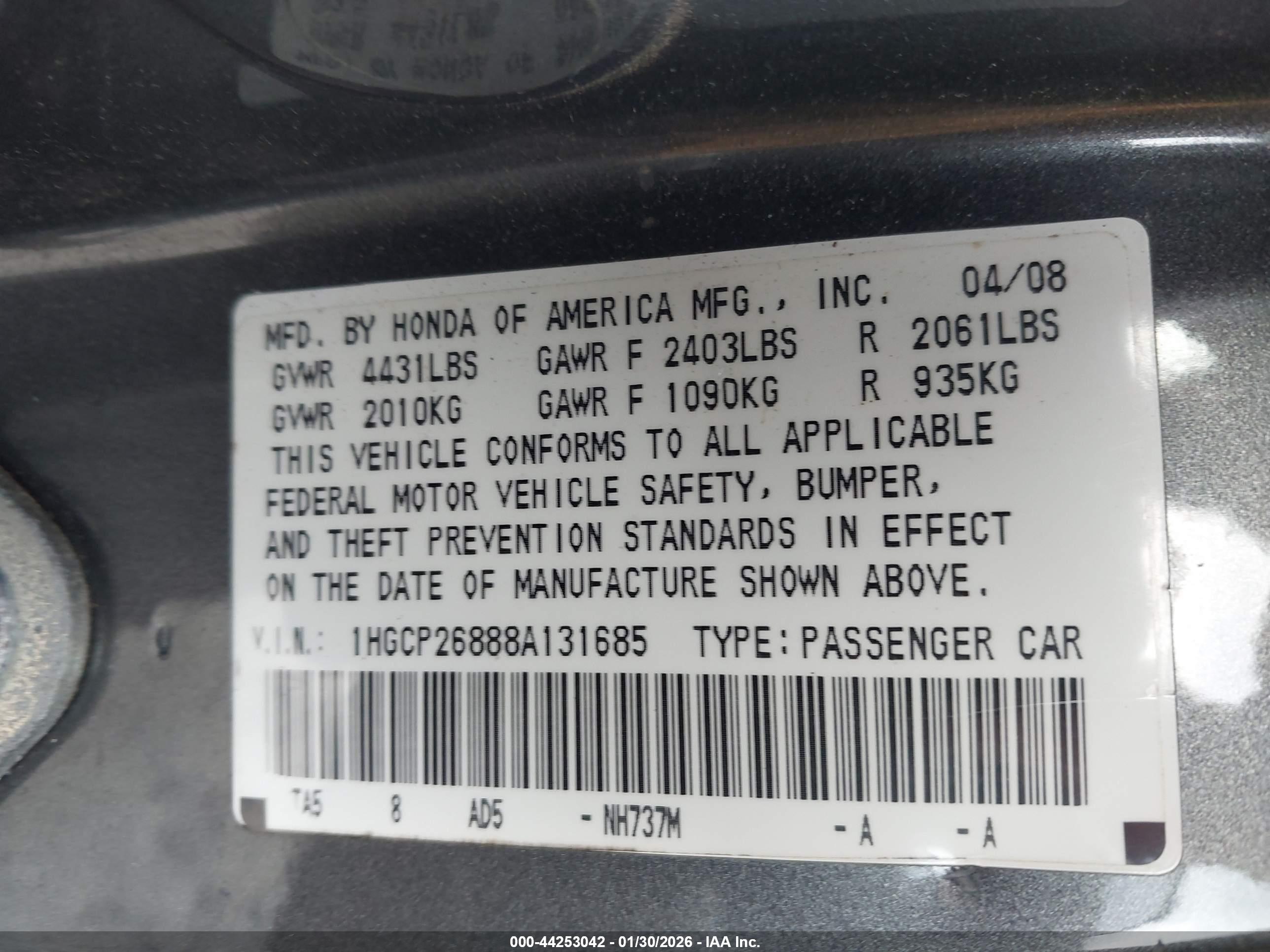 HONDA ACCORD image 9