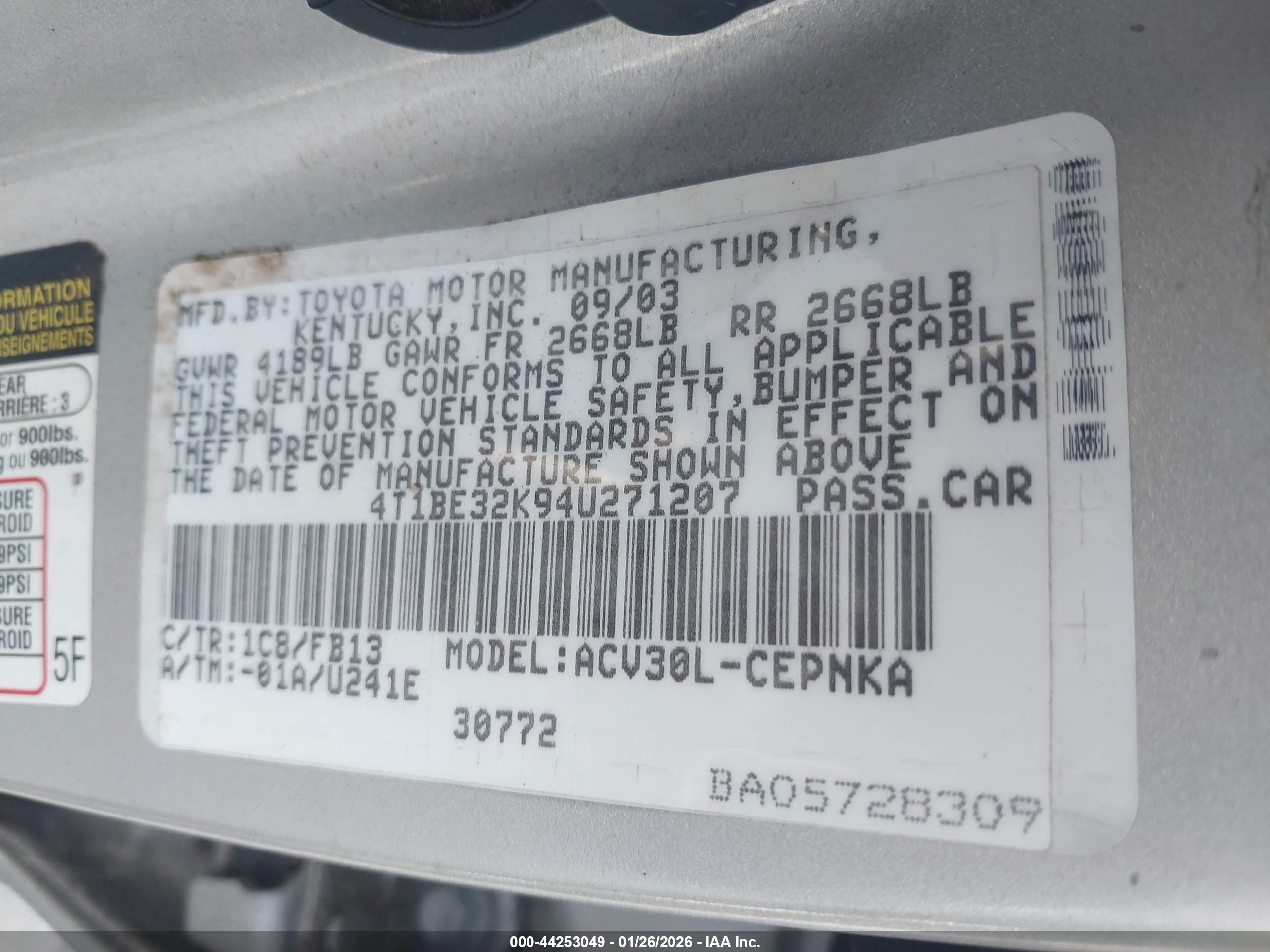 TOYOTA CAMRY image 9