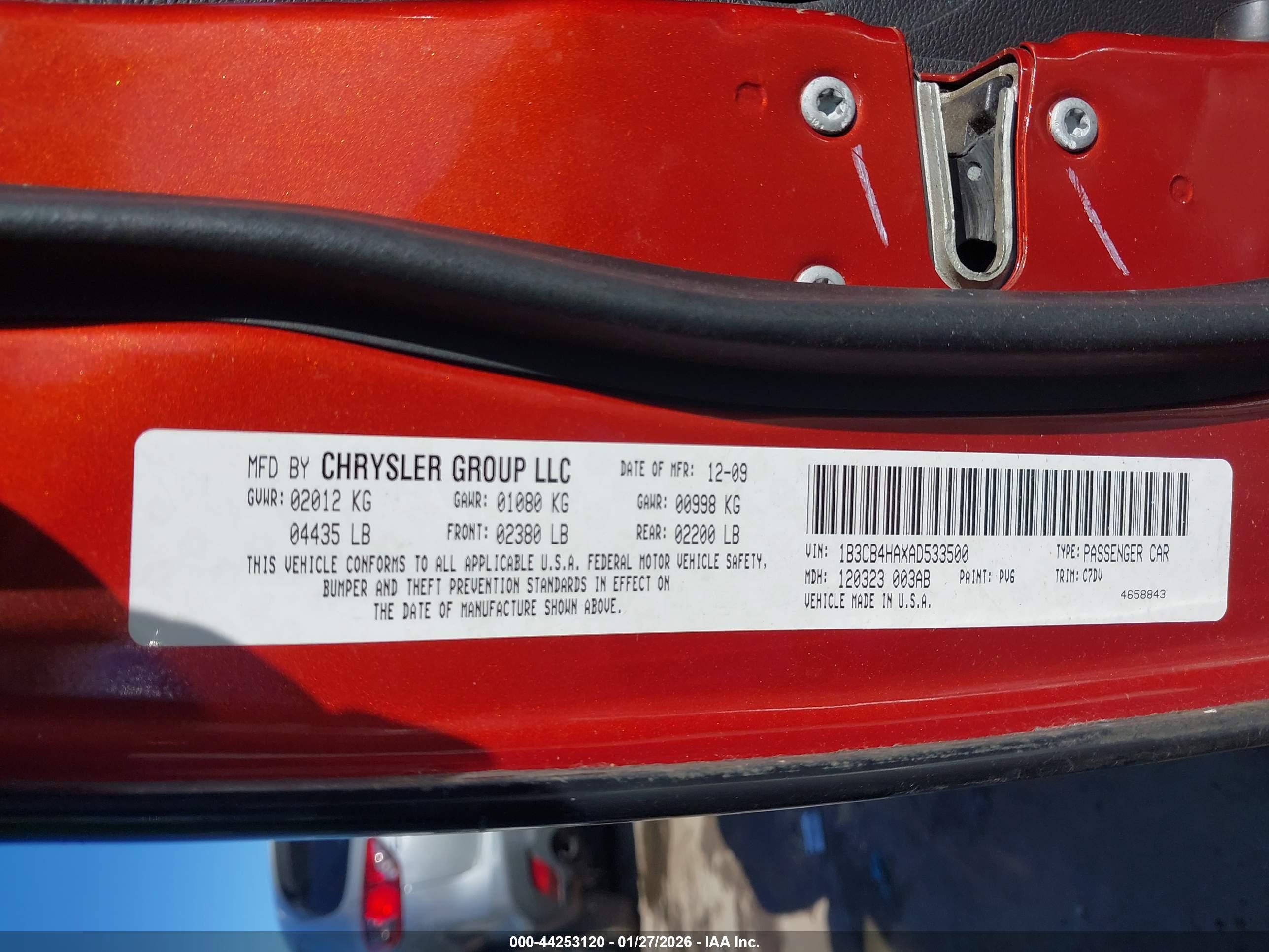 DODGE CALIBER image 9