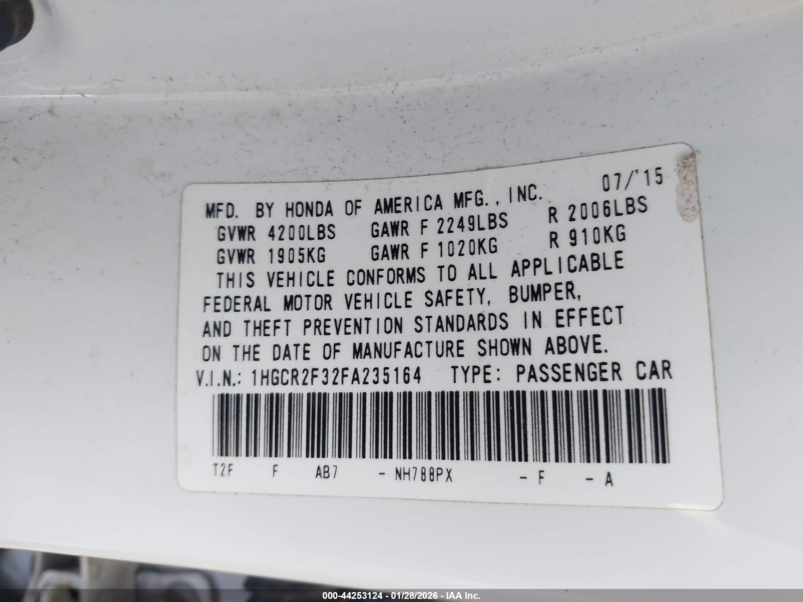 HONDA ACCORD image 9