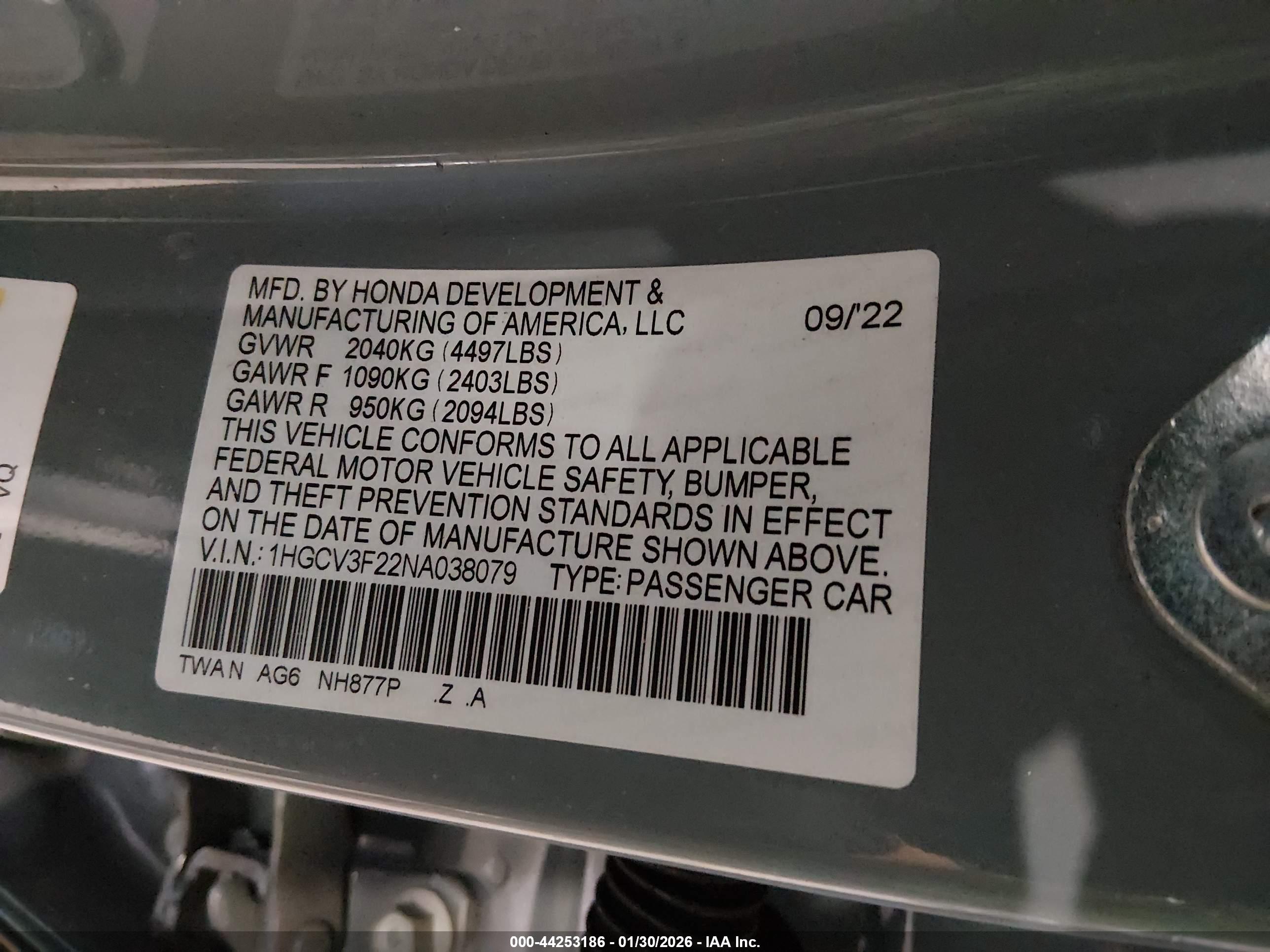 HONDA ACCORD image 9