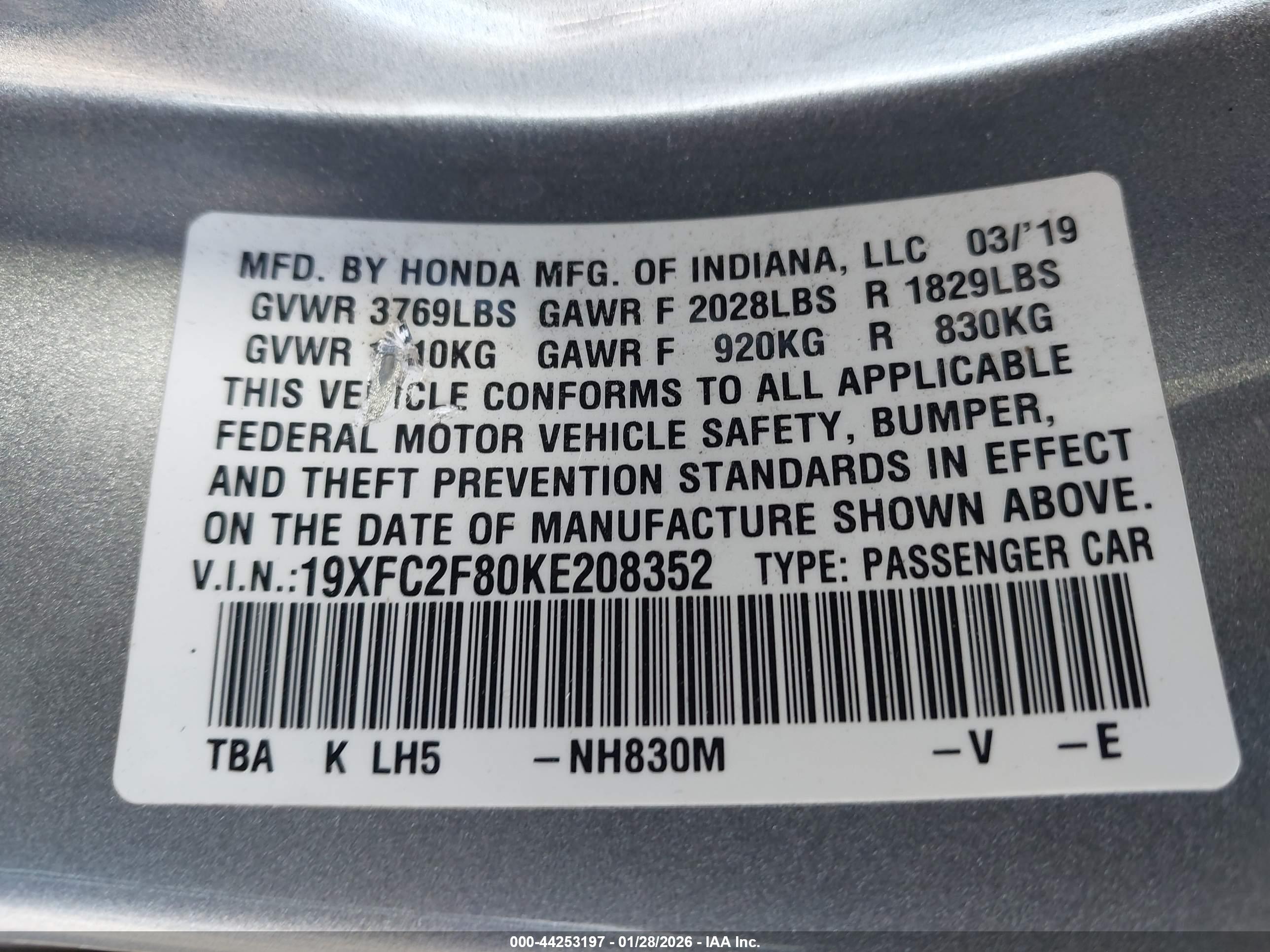 HONDA CIVIC image 9
