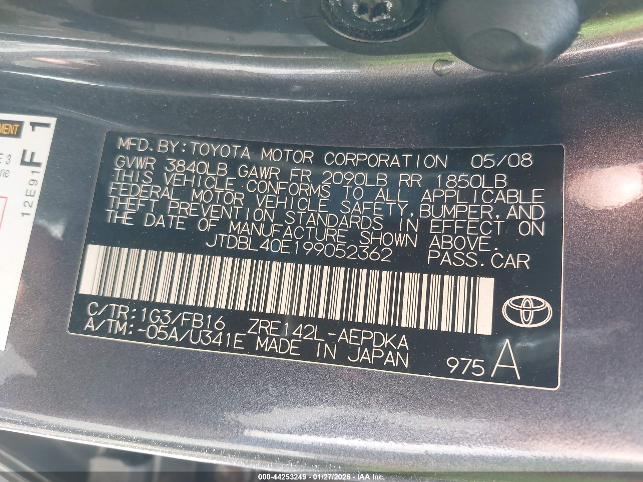 TOYOTA COROLLA image 9