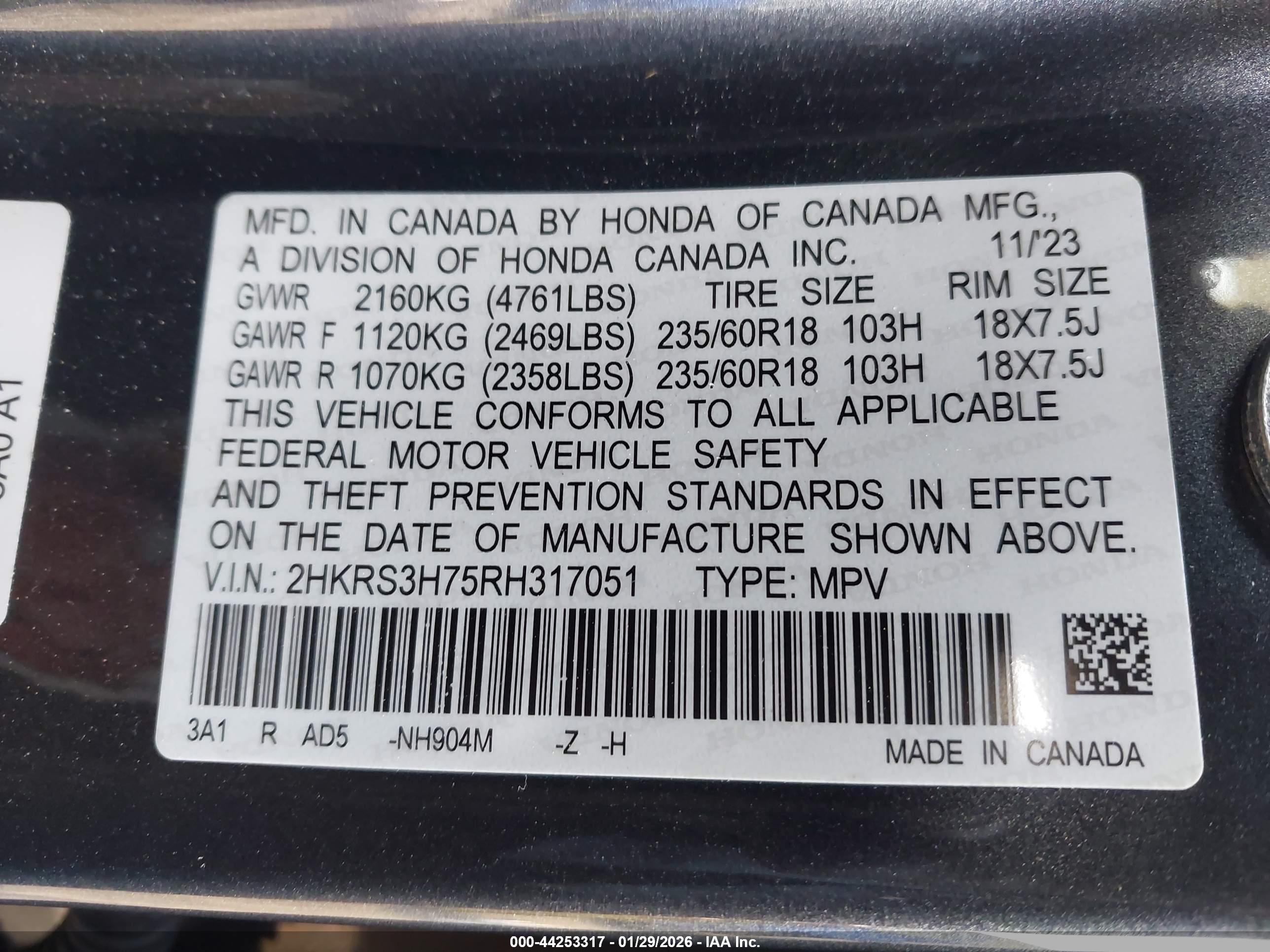 HONDA CR-V image 9