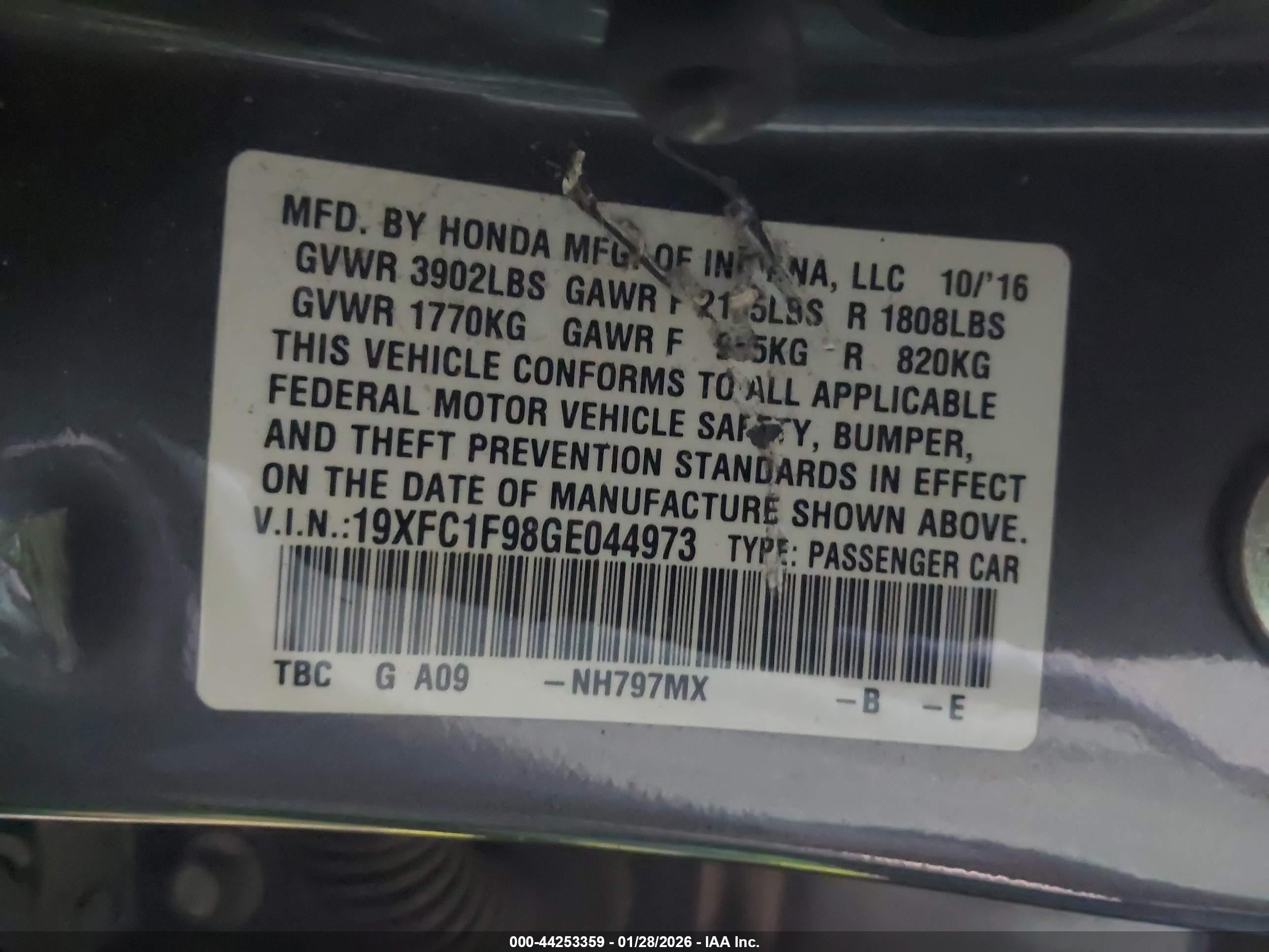 HONDA CIVIC image 9