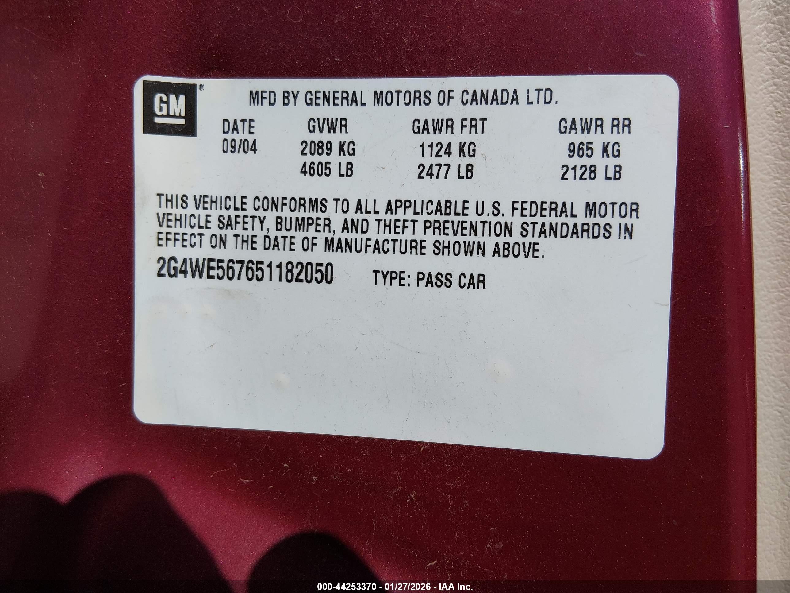 BUICK LACROSSE image 9