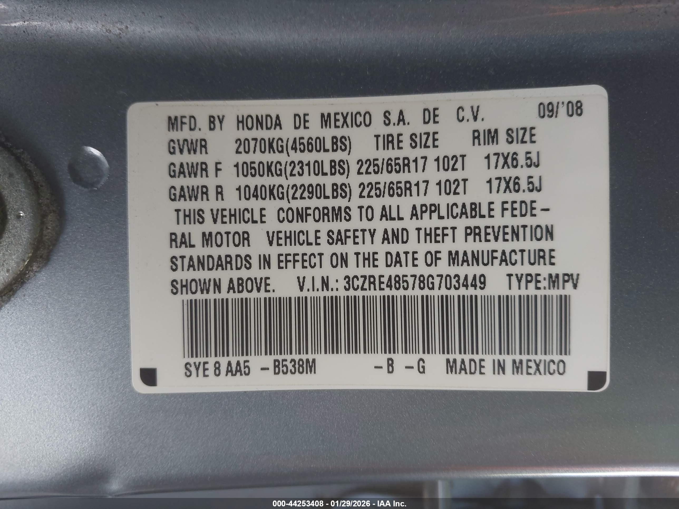 HONDA CR-V image 9