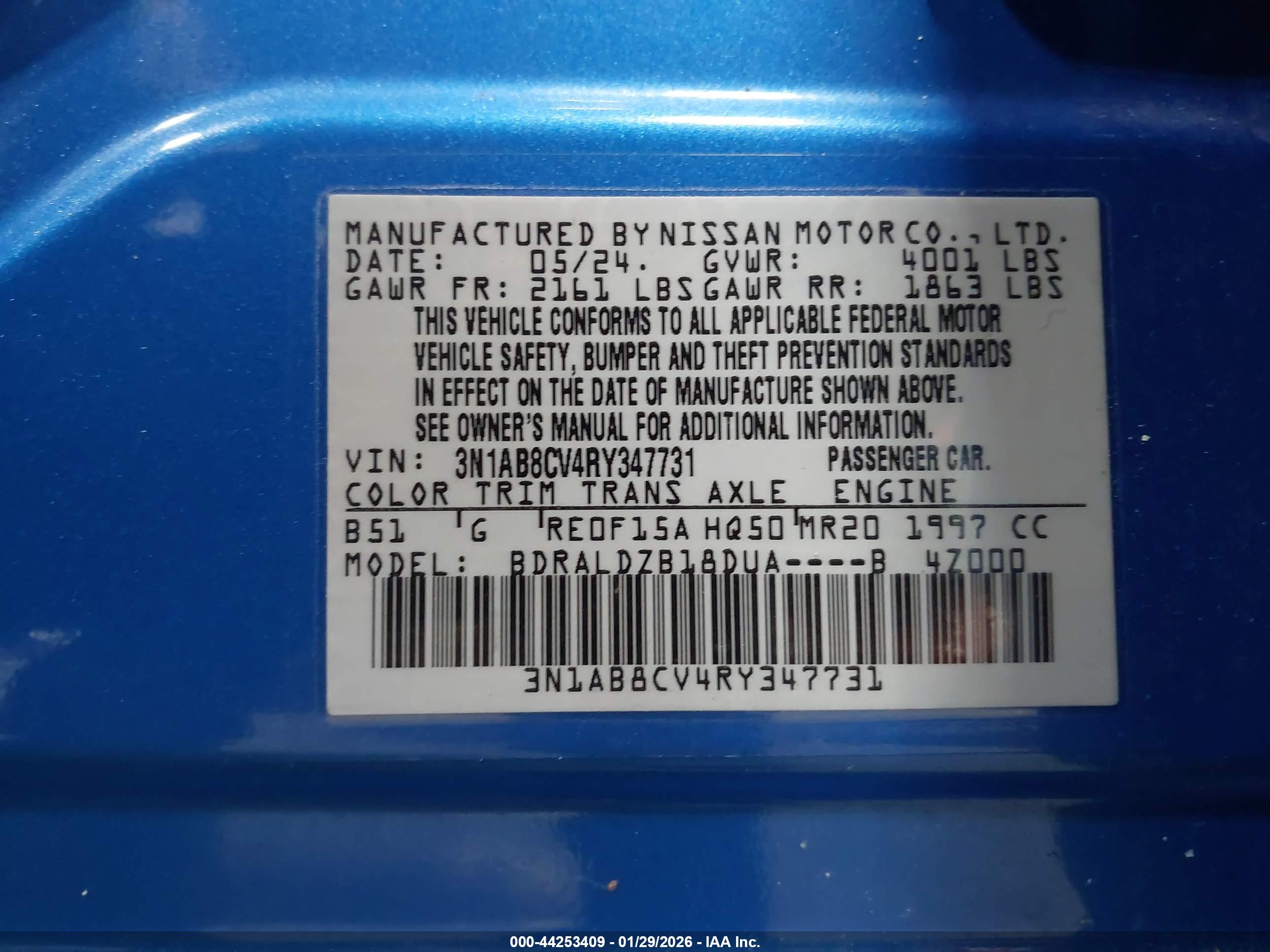 NISSAN SENTRA image 9