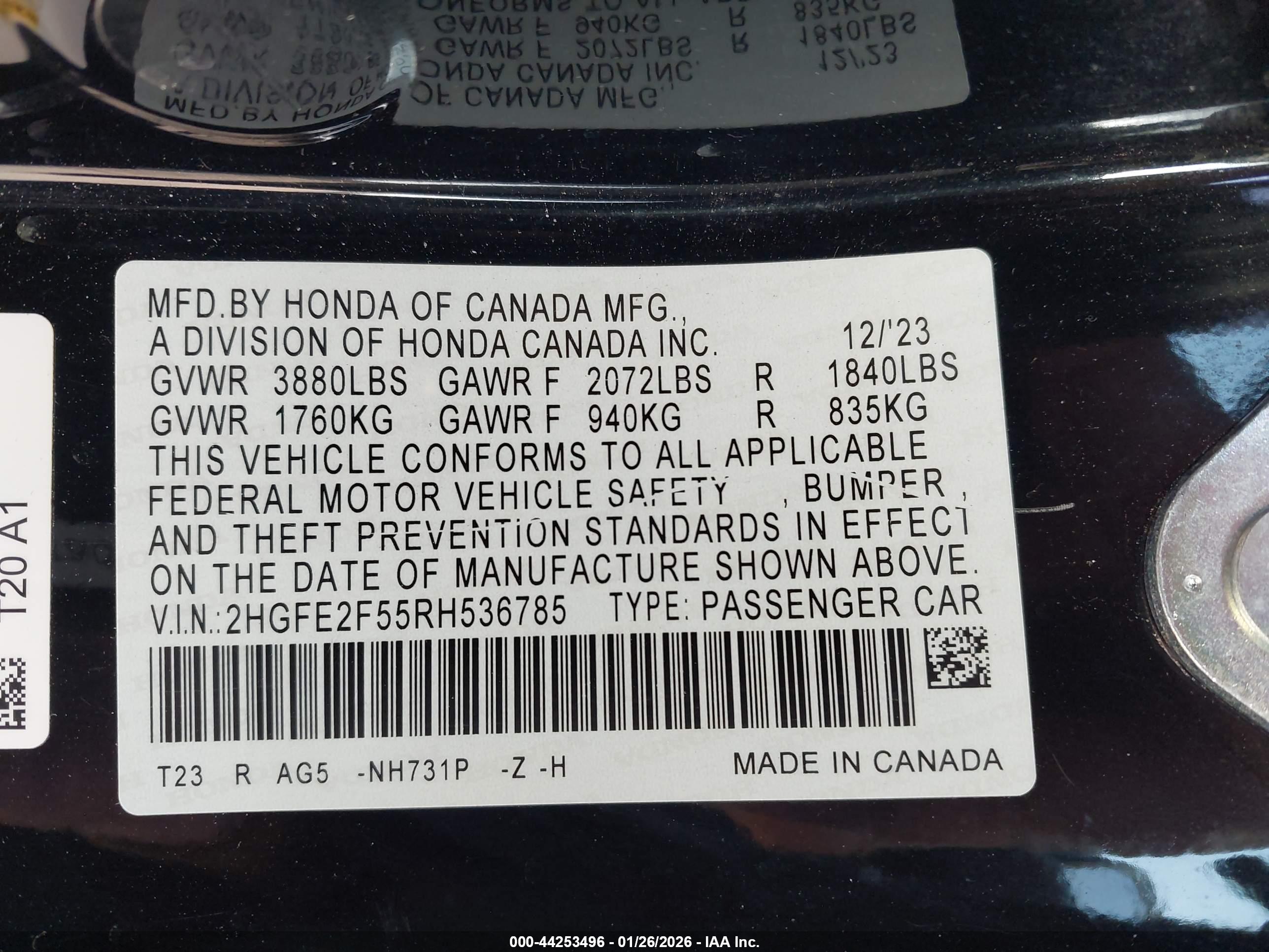HONDA CIVIC image 9