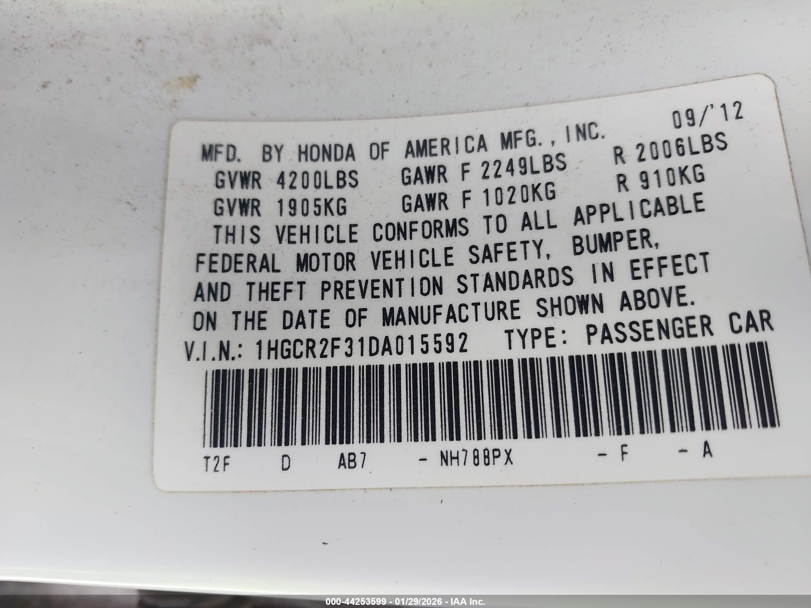 HONDA ACCORD image 9
