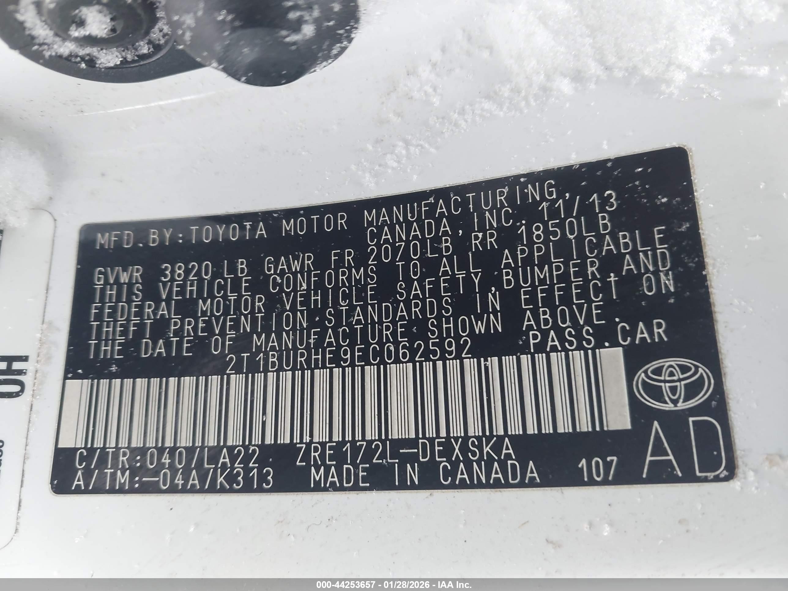 TOYOTA COROLLA image 9