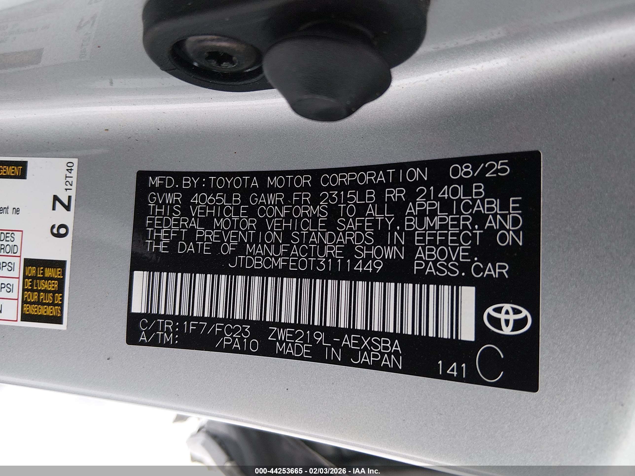 TOYOTA COROLLA image 9