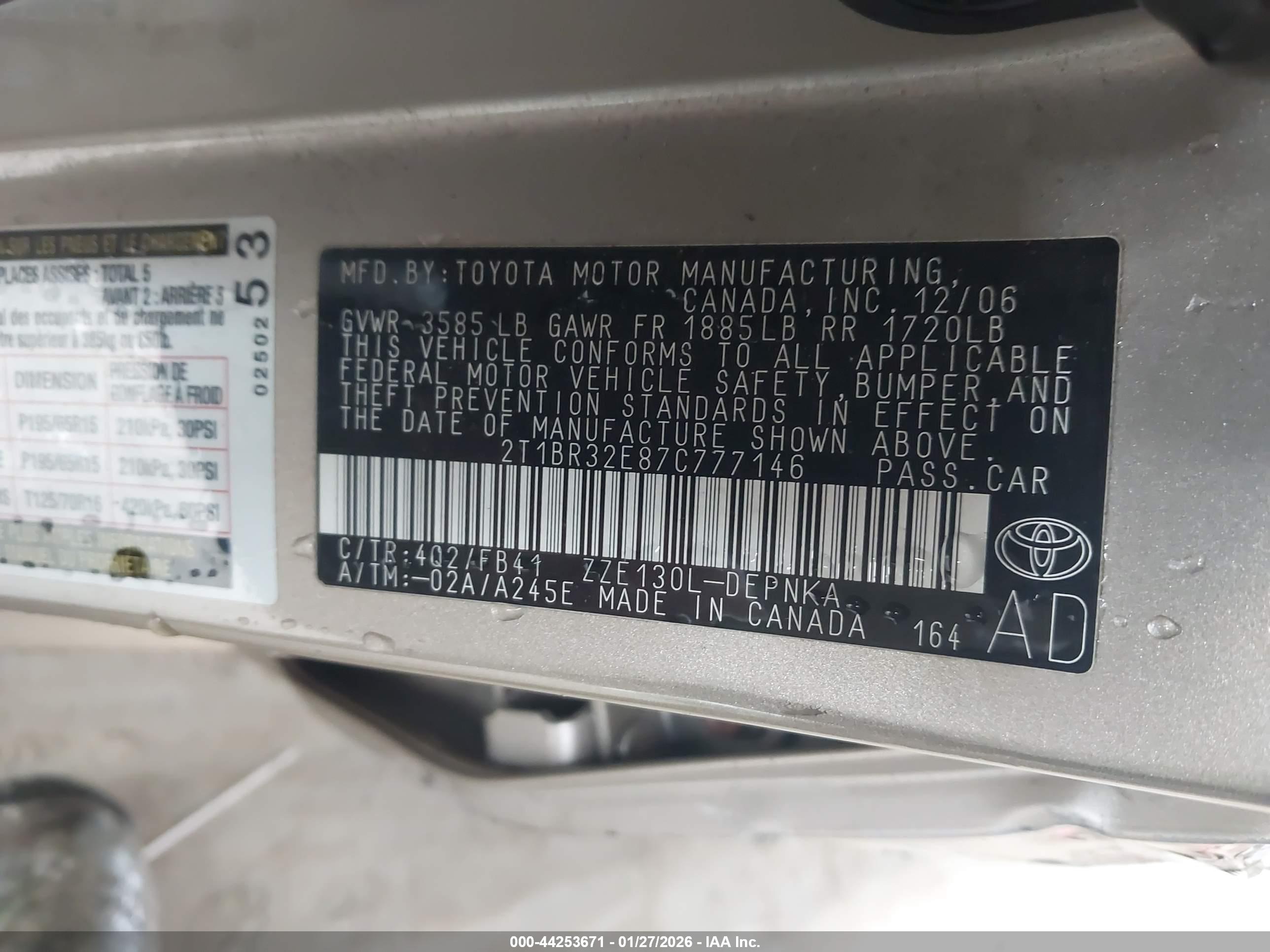 TOYOTA COROLLA image 9