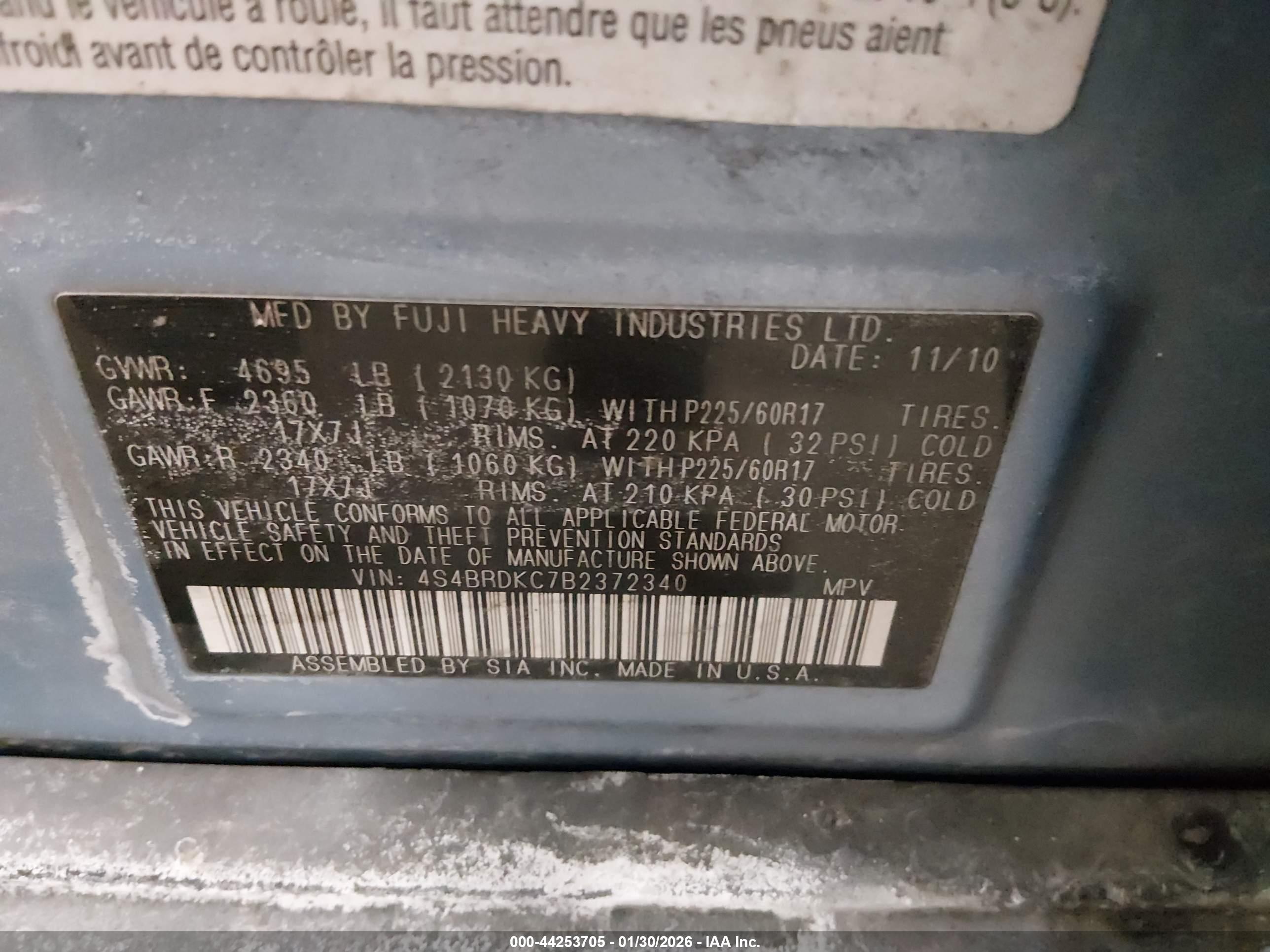 SUBARU OUTBACK image 9