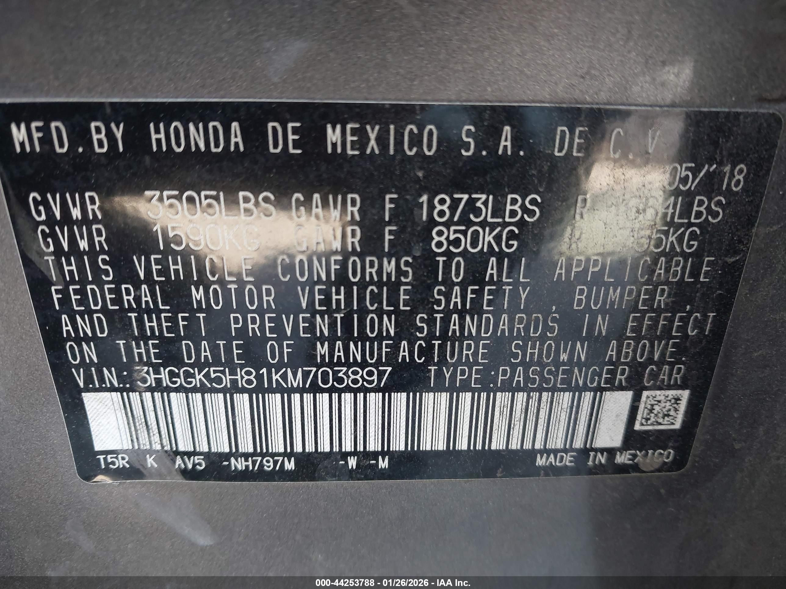 HONDA FIT image 9