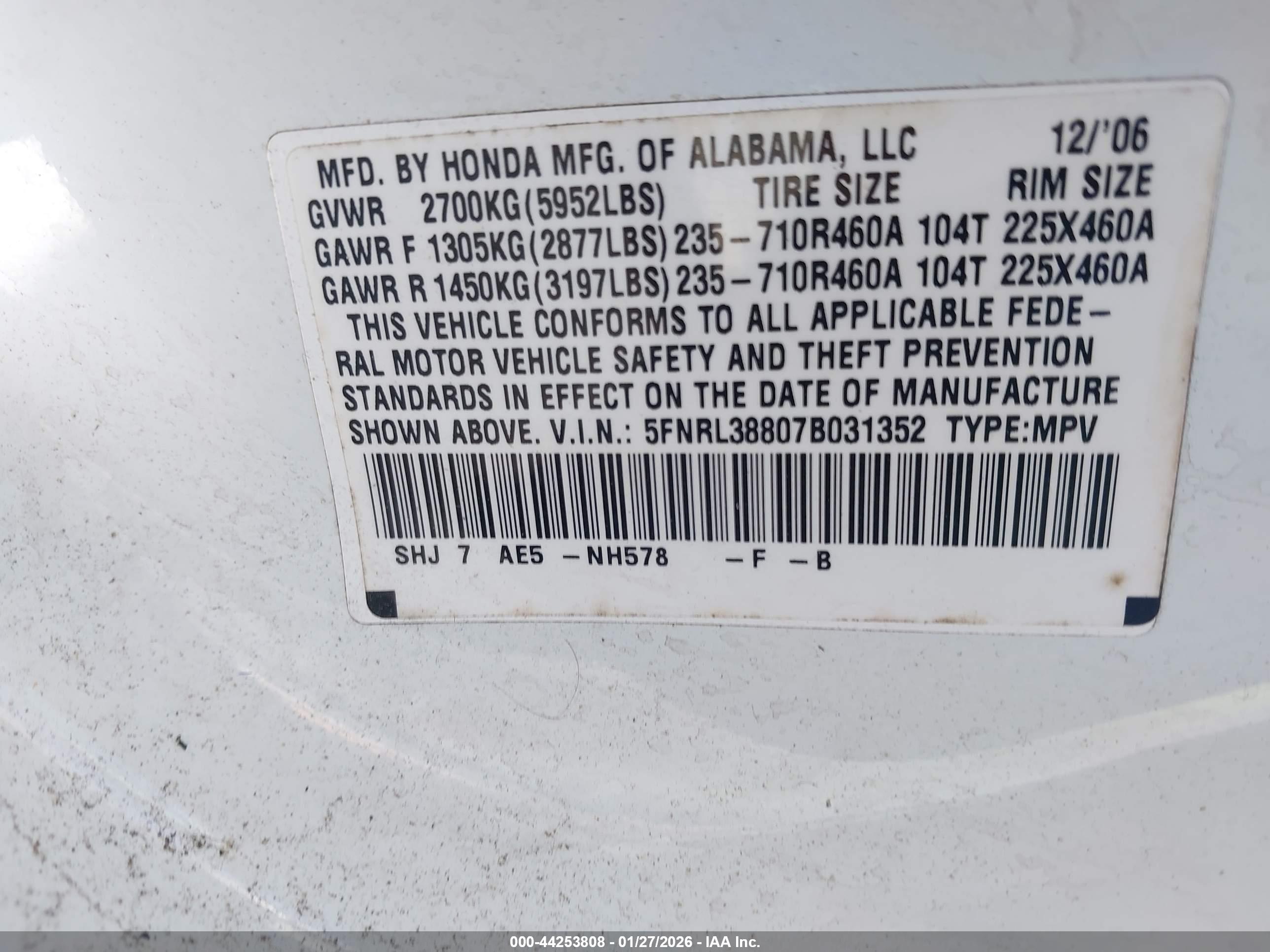 HONDA ODYSSEY image 9