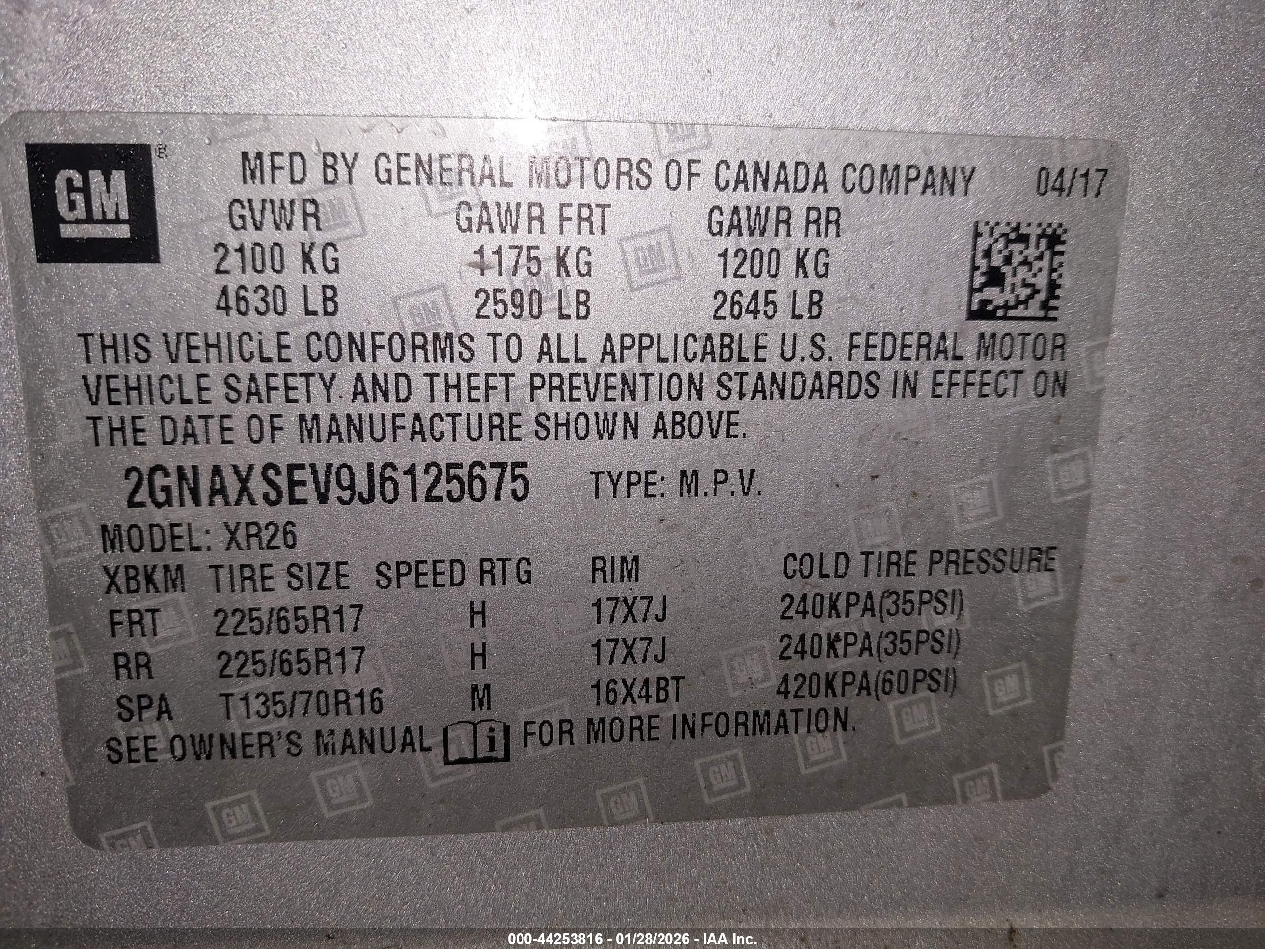 CHEVROLET EQUINOX image 9