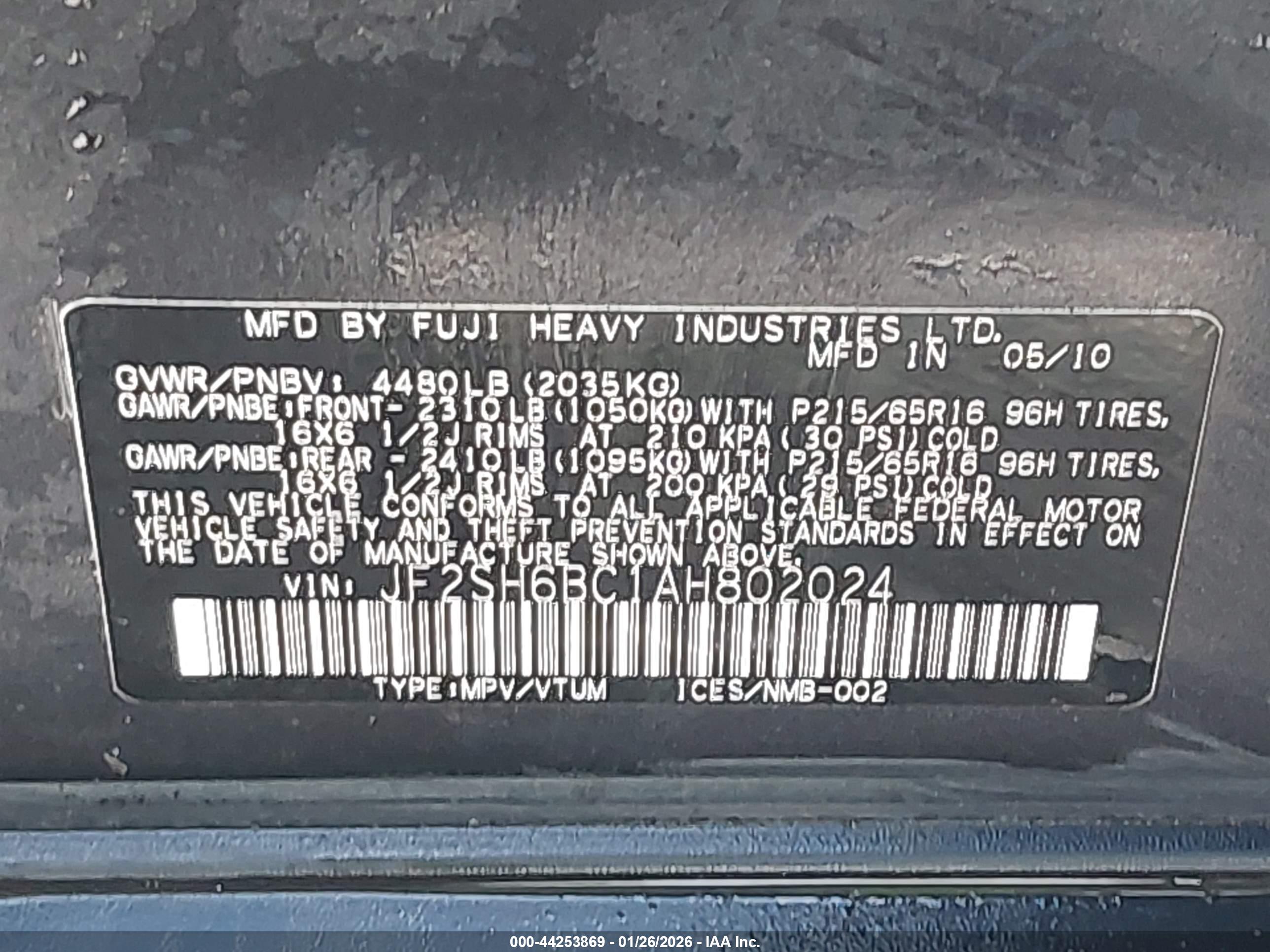 SUBARU FORESTER image 9
