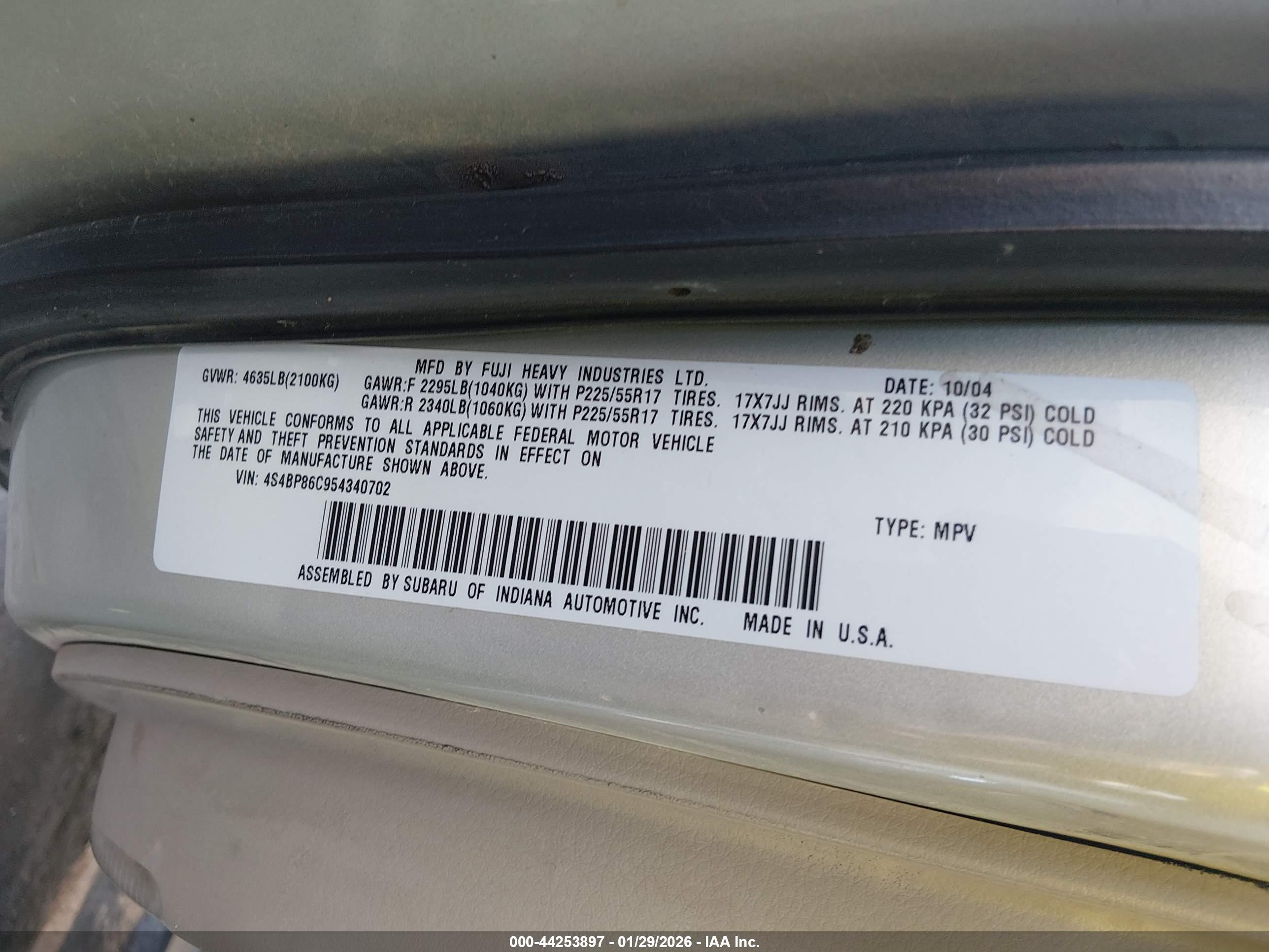 SUBARU OUTBACK image 9