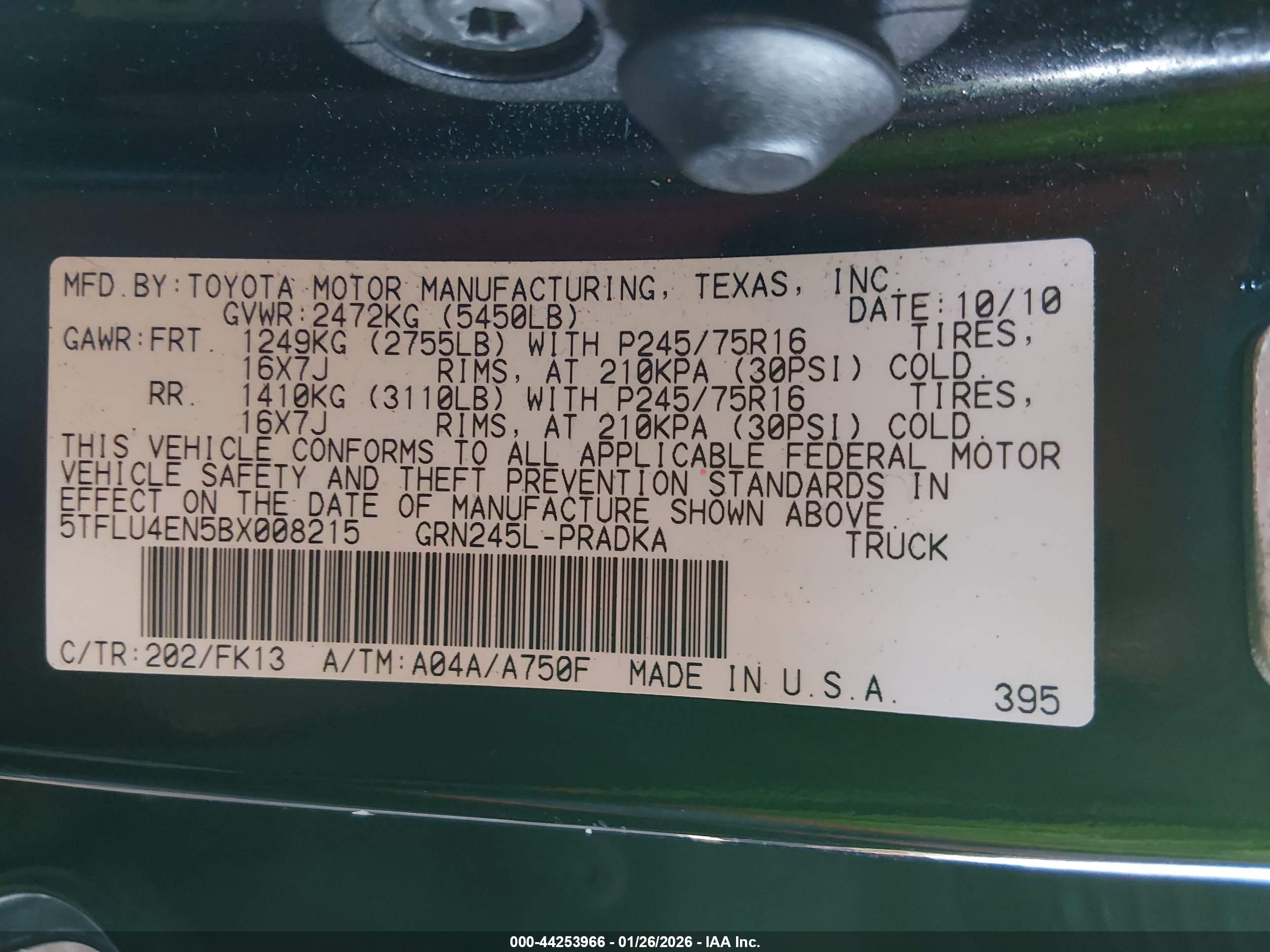 TOYOTA TACOMA image 9