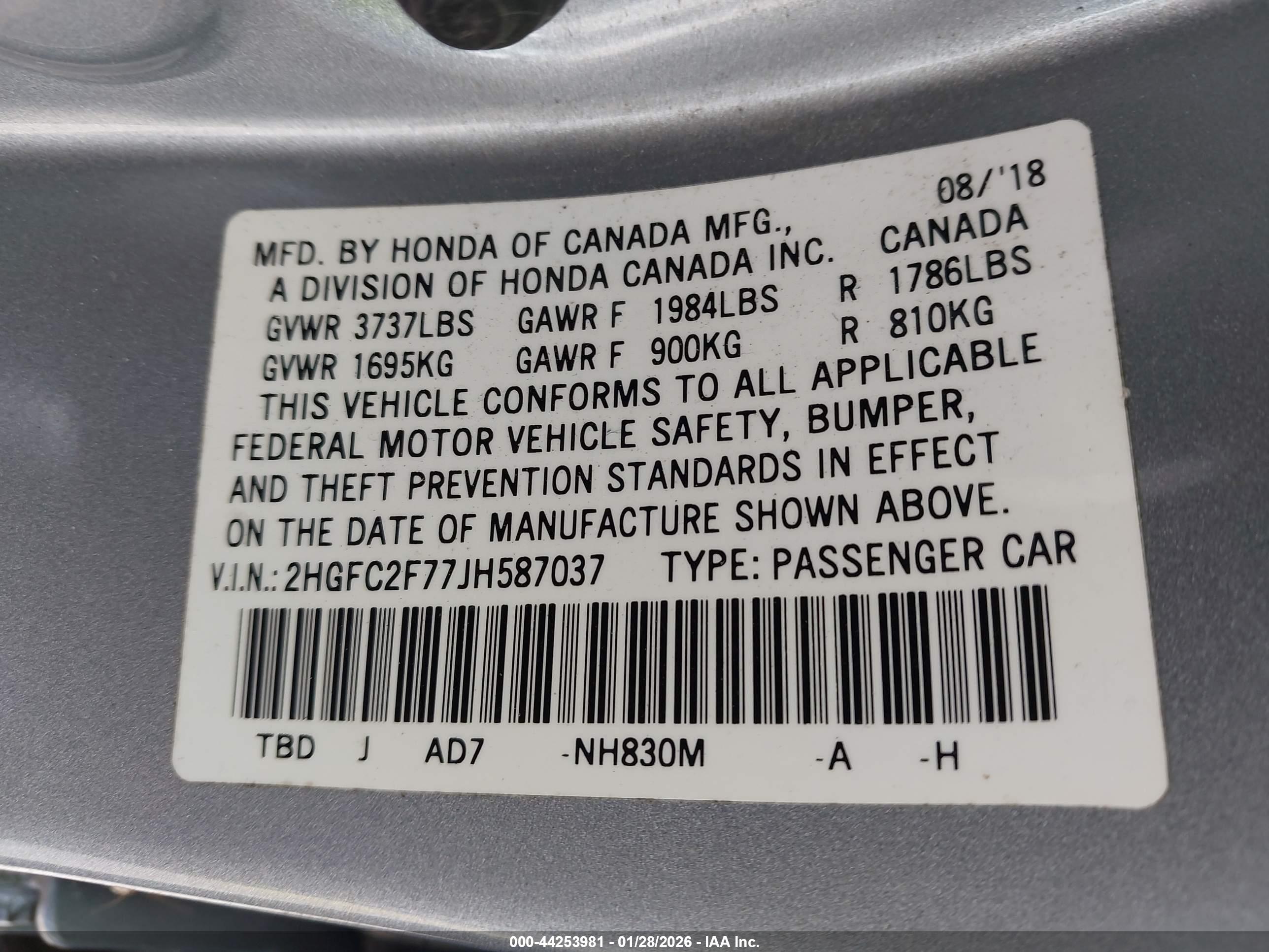 HONDA CIVIC image 9