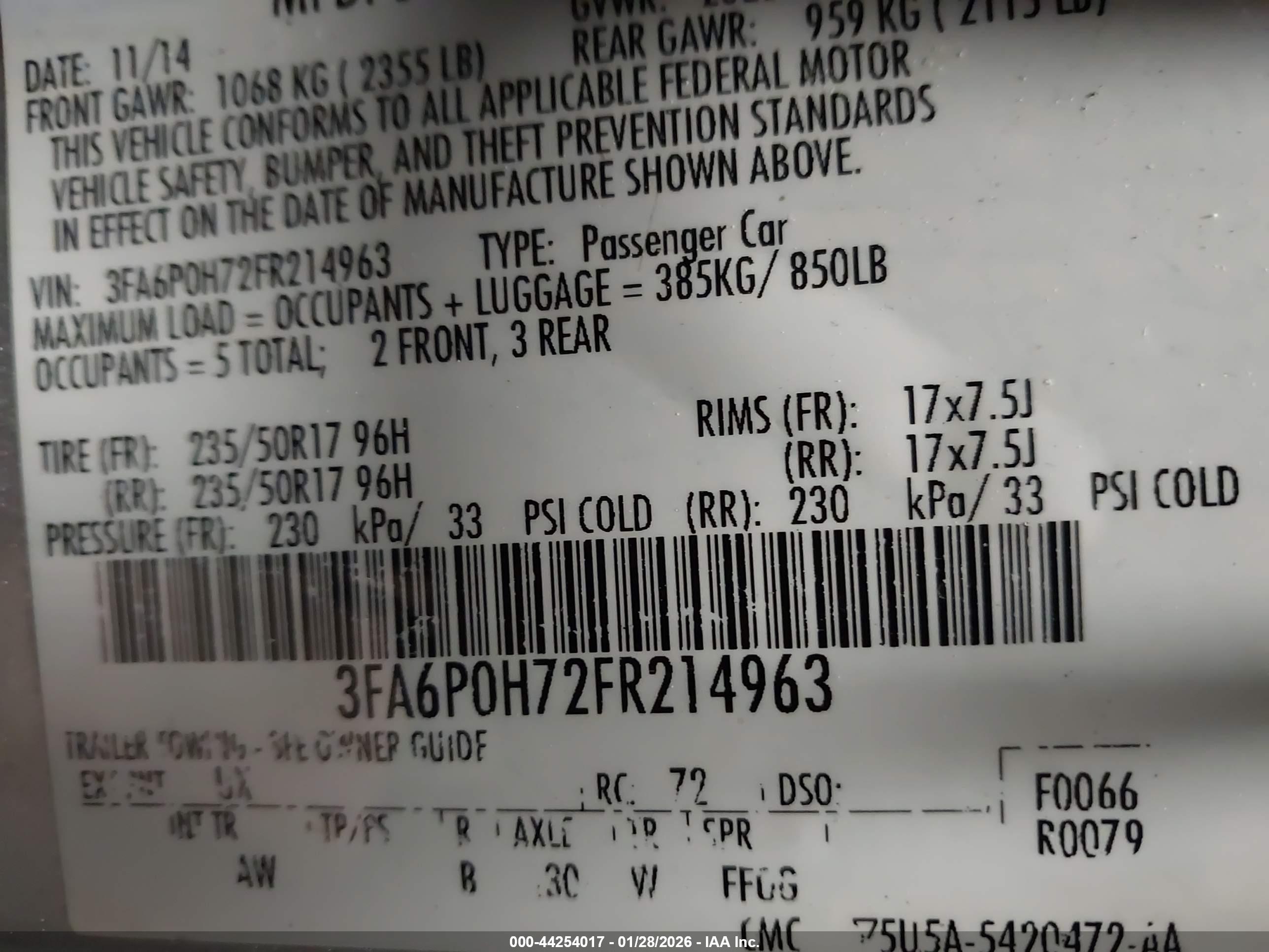 FORD FUSION image 9
