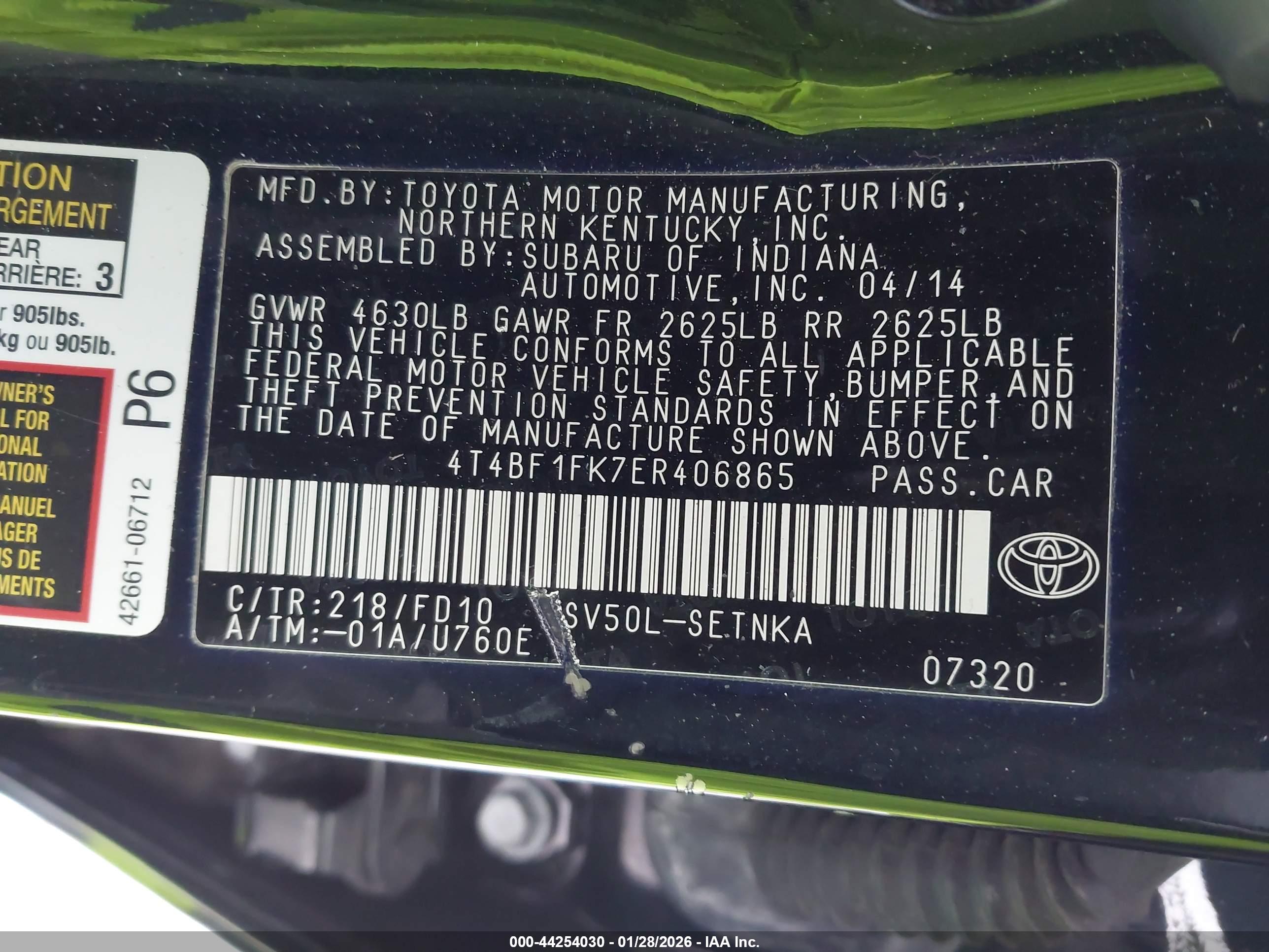 TOYOTA CAMRY image 9