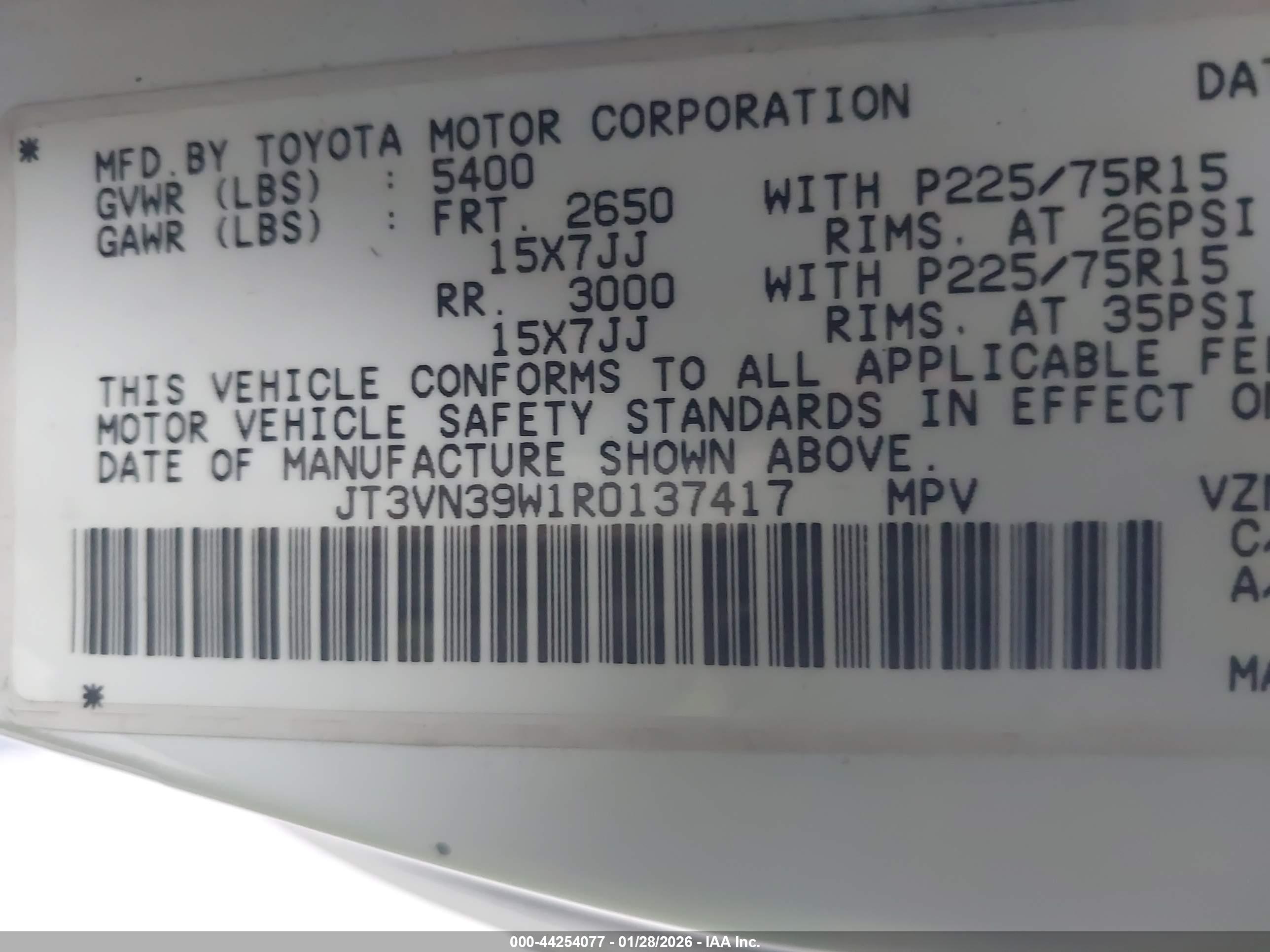 TOYOTA 4RUNNER image 9