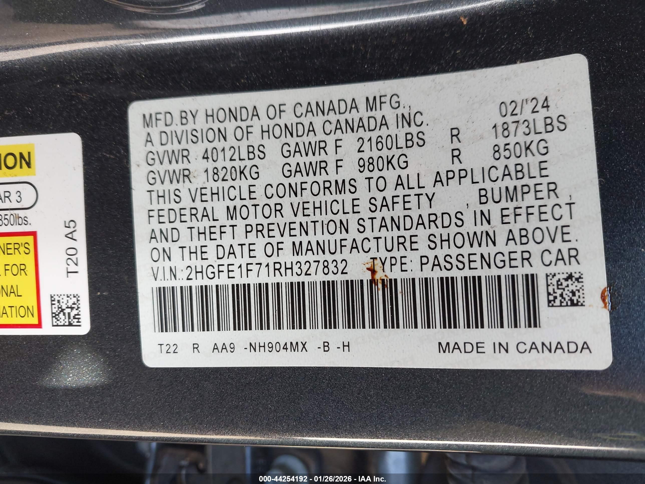 HONDA CIVIC image 9