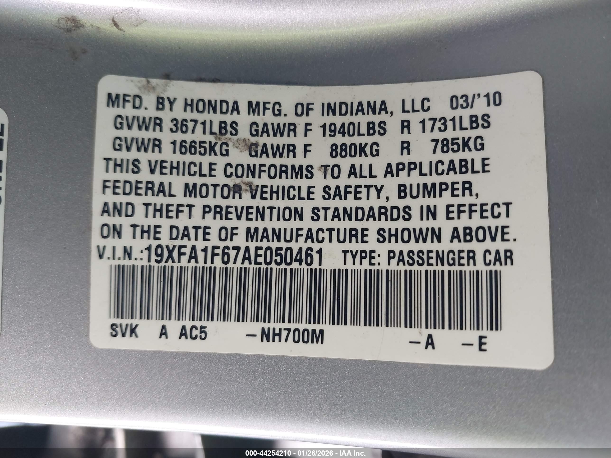 HONDA CIVIC image 9