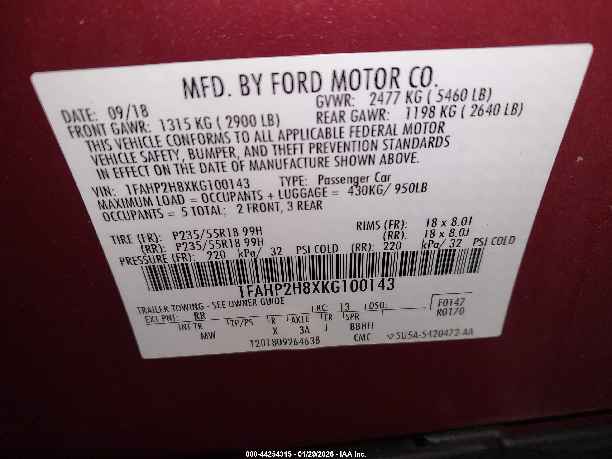 FORD TAURUS image 9
